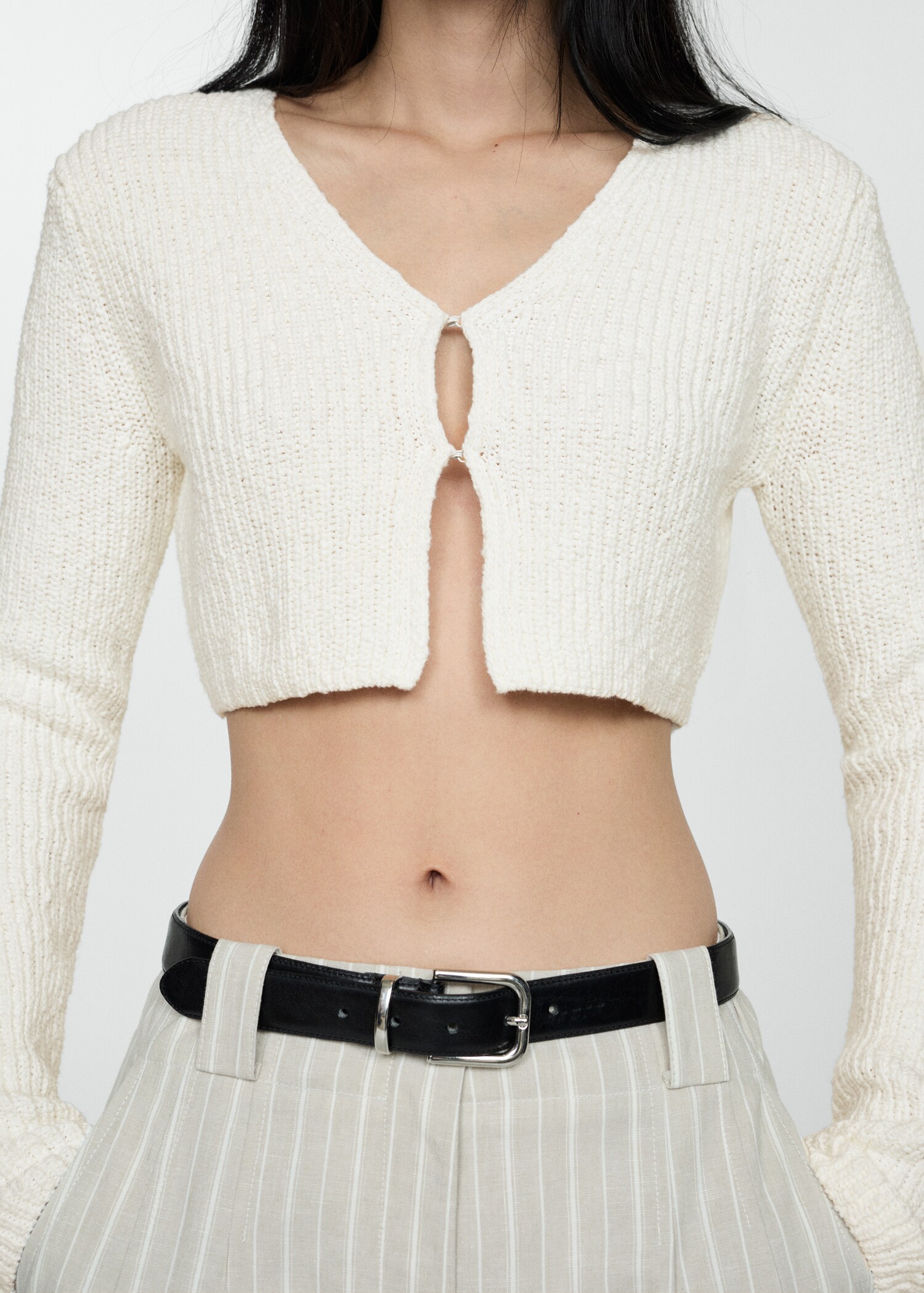 Strickjacke in Cropped-Länge - Detail des Artikels 1