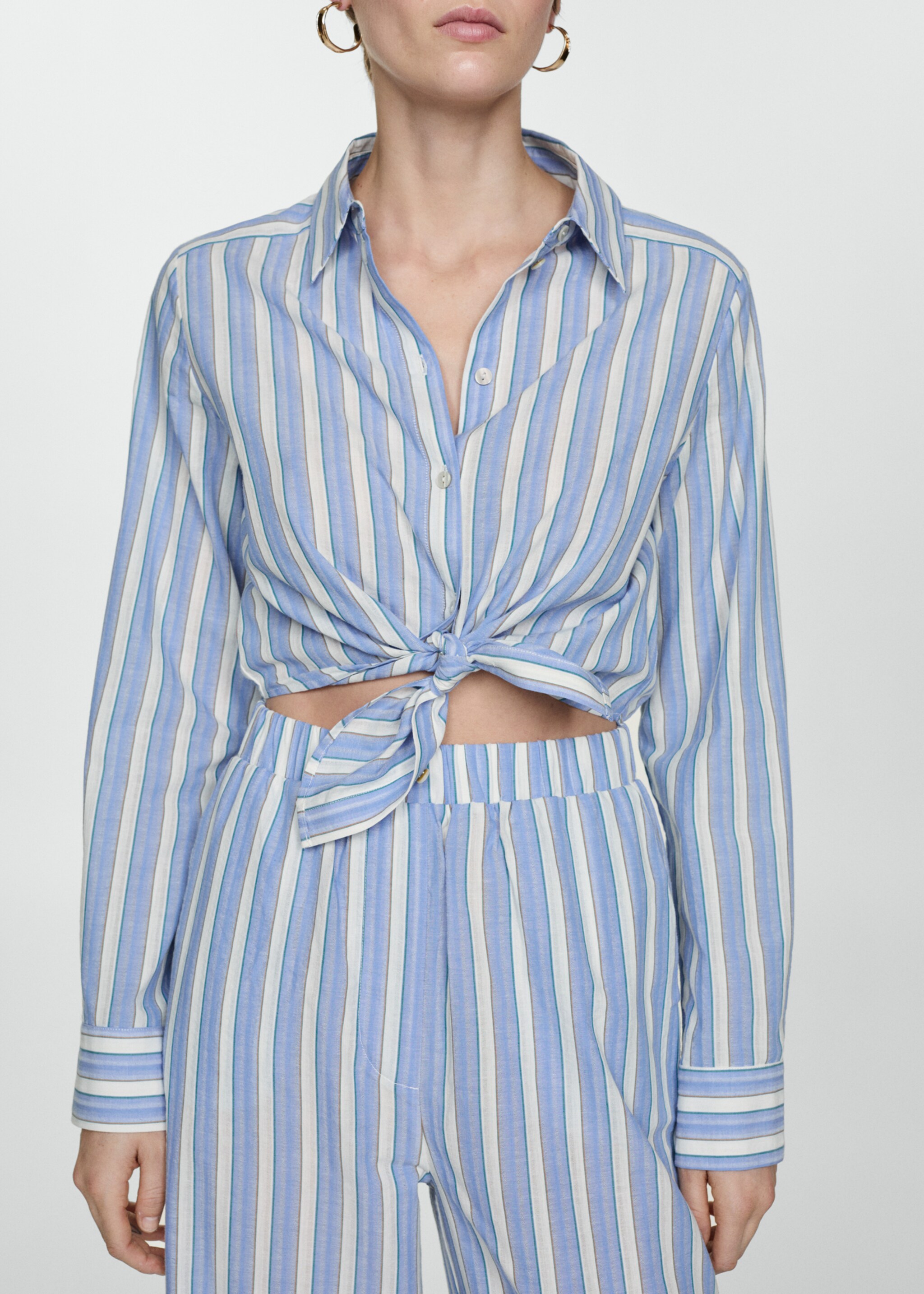 Gestreifter Hemdblusen-Jumpsuit - Detail des Artikels 6