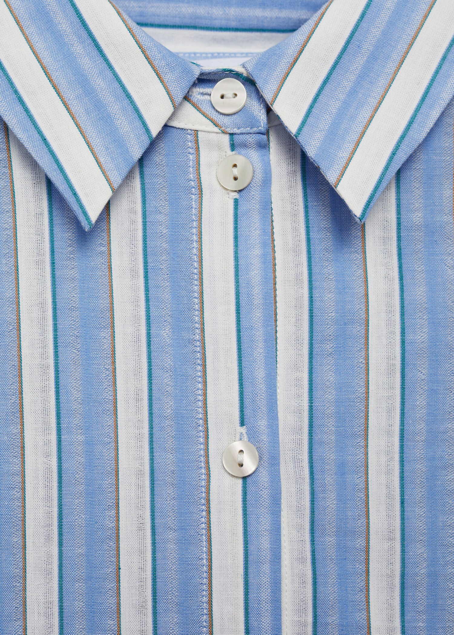 Randig jumpsuit skjortstil - Detaljer om artikeln 8