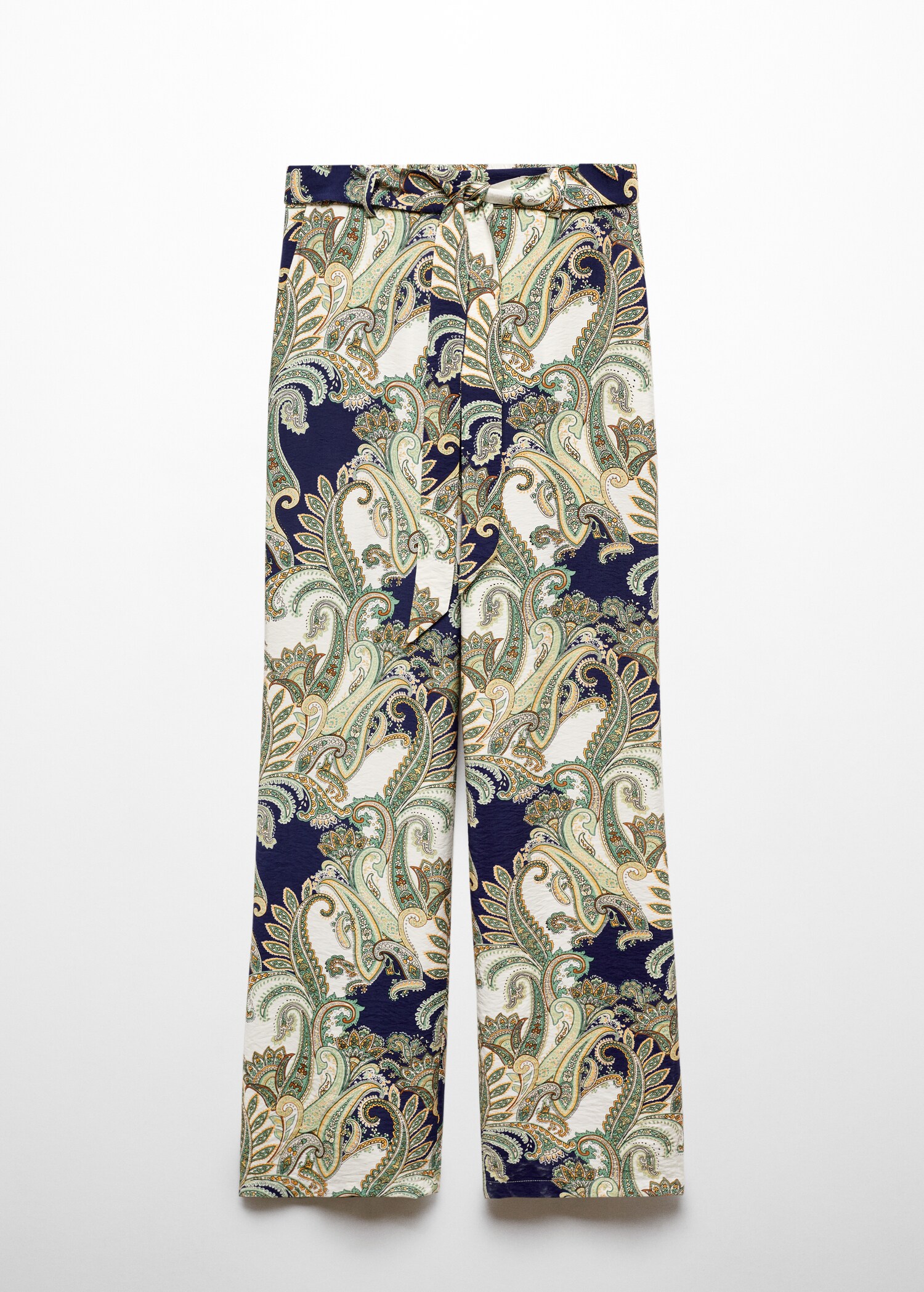 Printed trousers with bow - Article without model