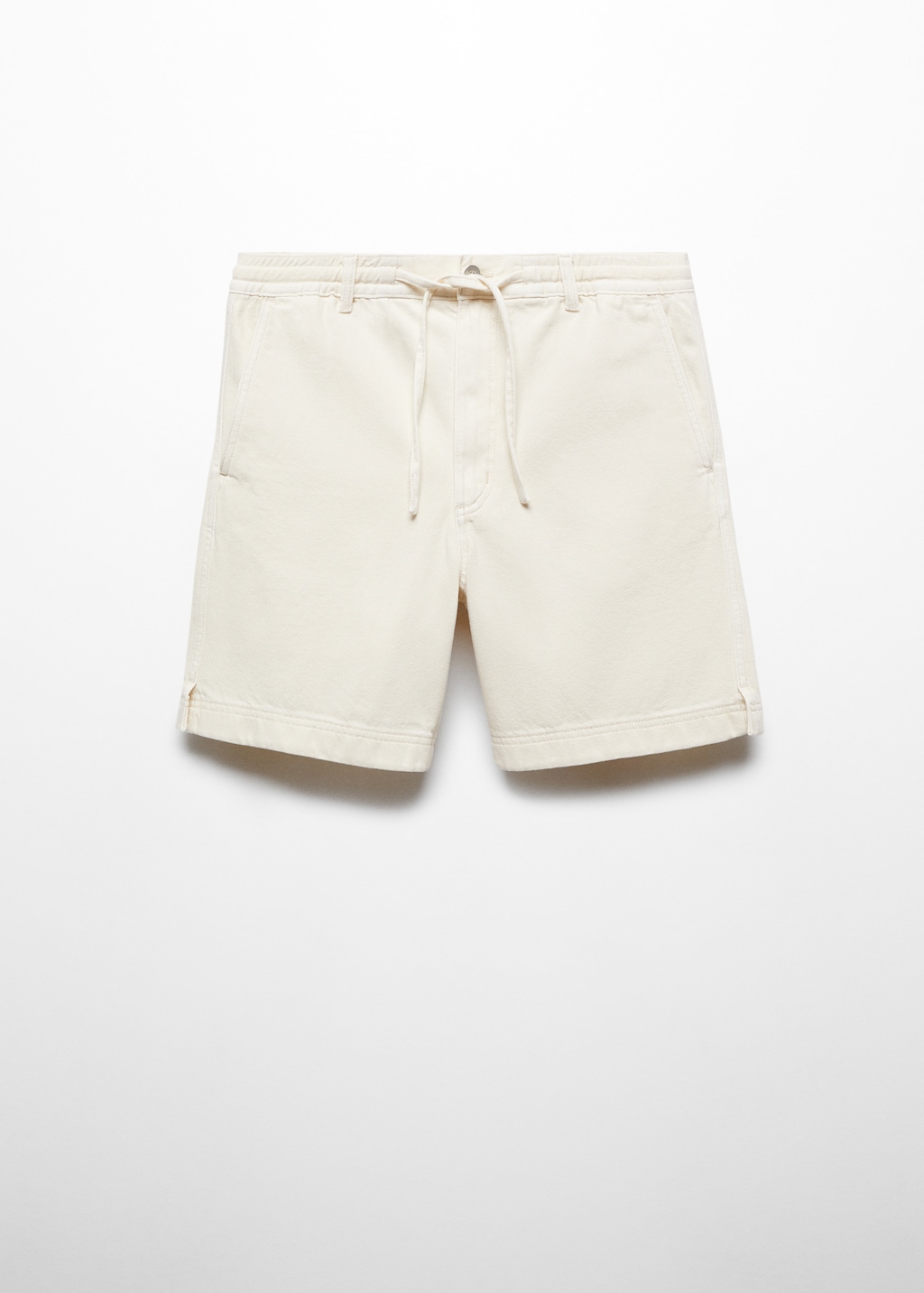 100% cotton bermuda shorts with drawstring - Men | MANGO