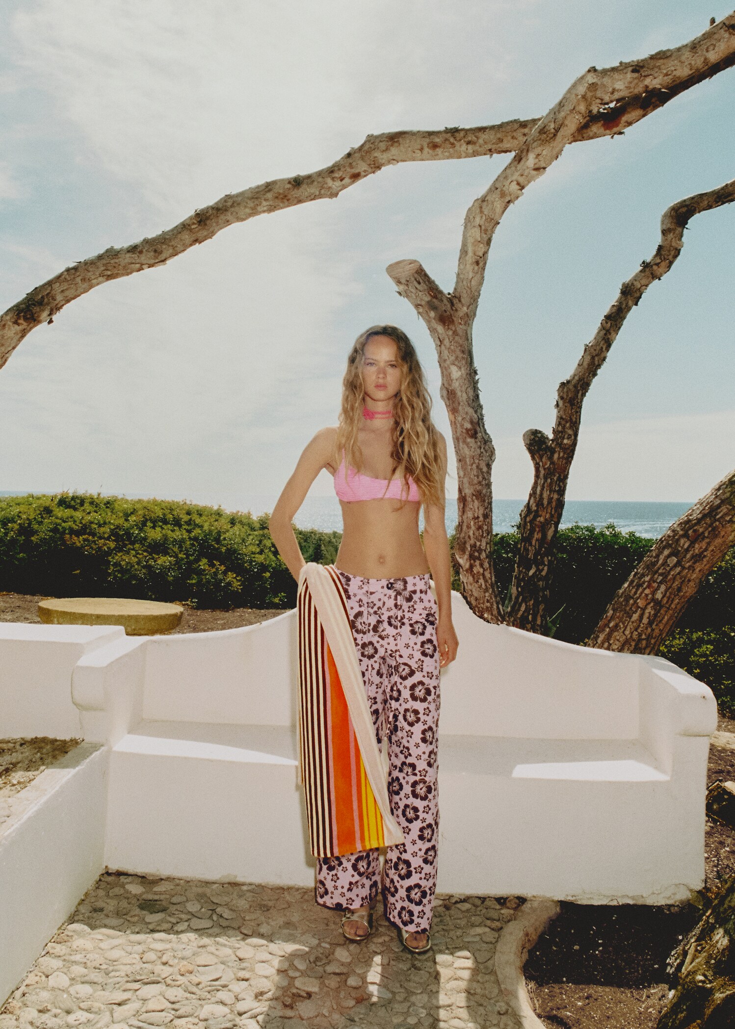 Flower print trousers - Details of the article 7