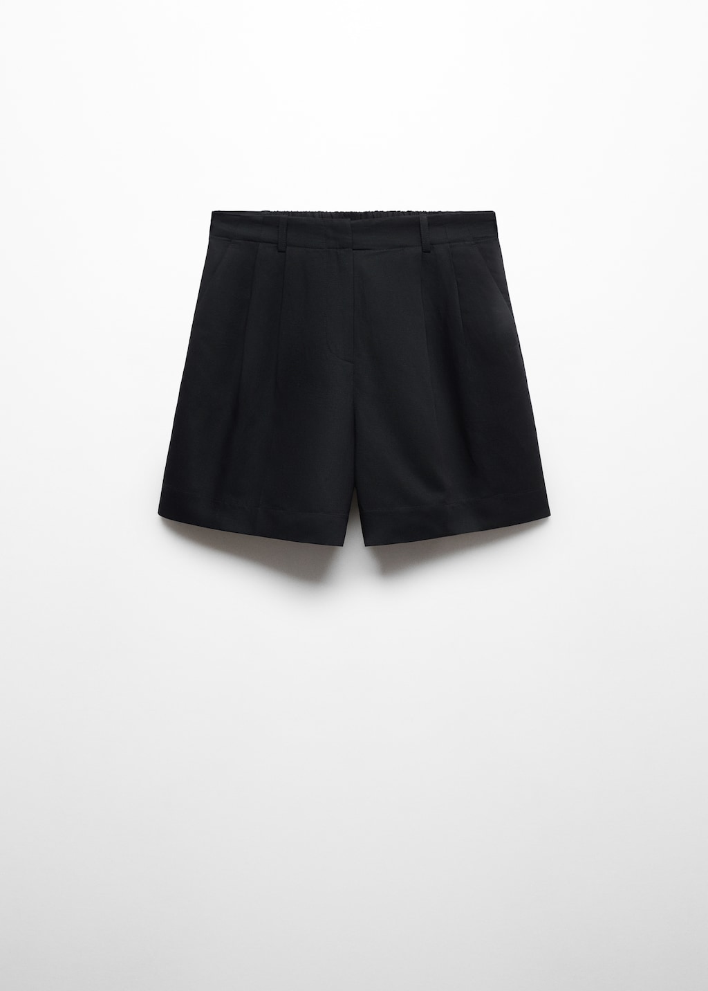 ショートパンツ LINEN BERMUDA SHORTS Generic Women's Summer Cotton Linen Bermuda Shorts Elastic