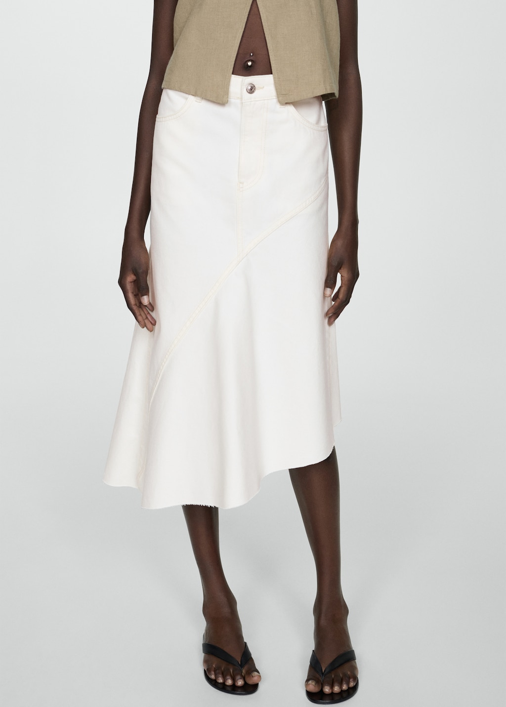 någonstans asymmetry-volume jumper skirt asymmetry-volume jumper skirt｜S｜Mushroom｜dress