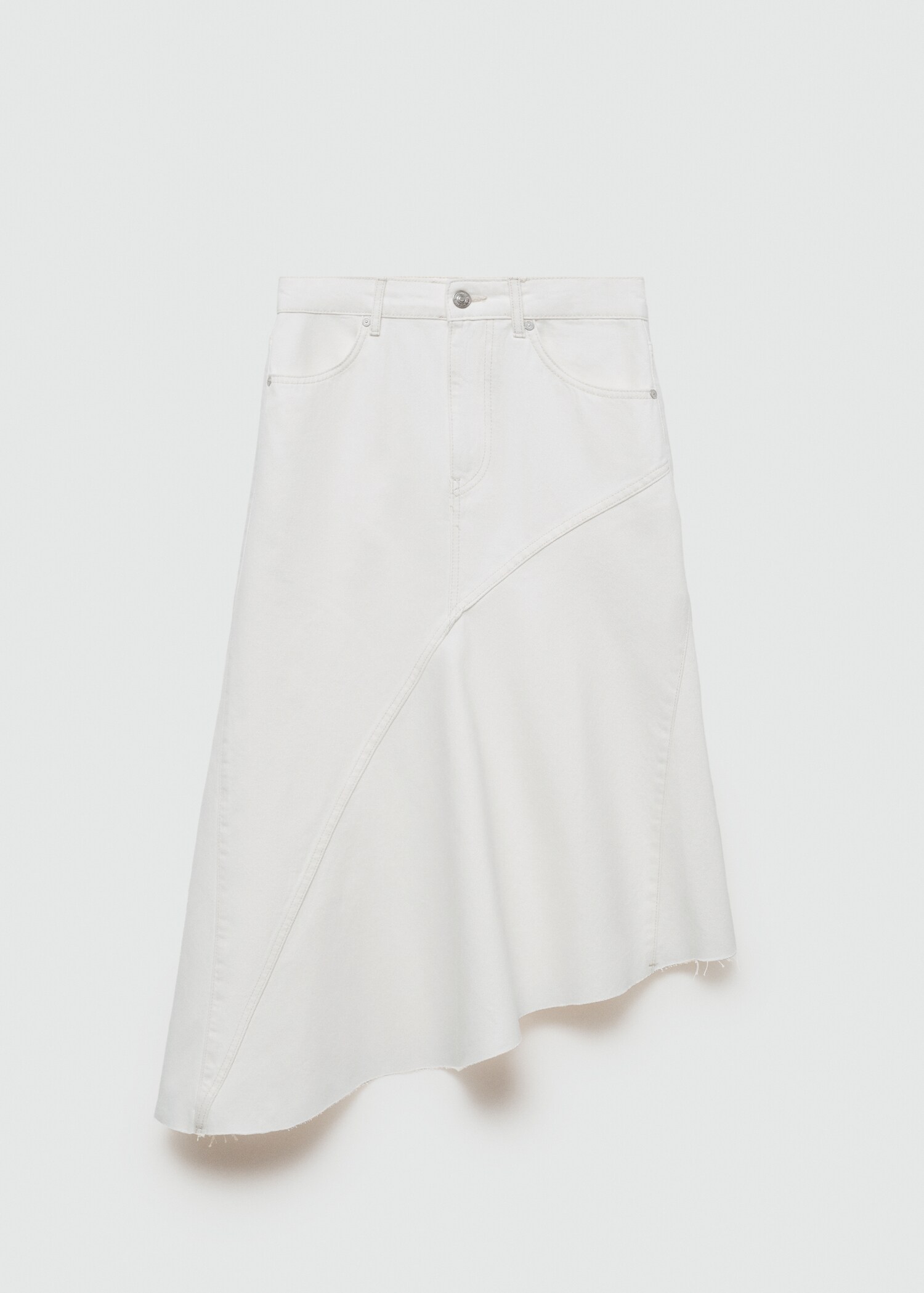 Asymmetrical denim skirt - Article without model