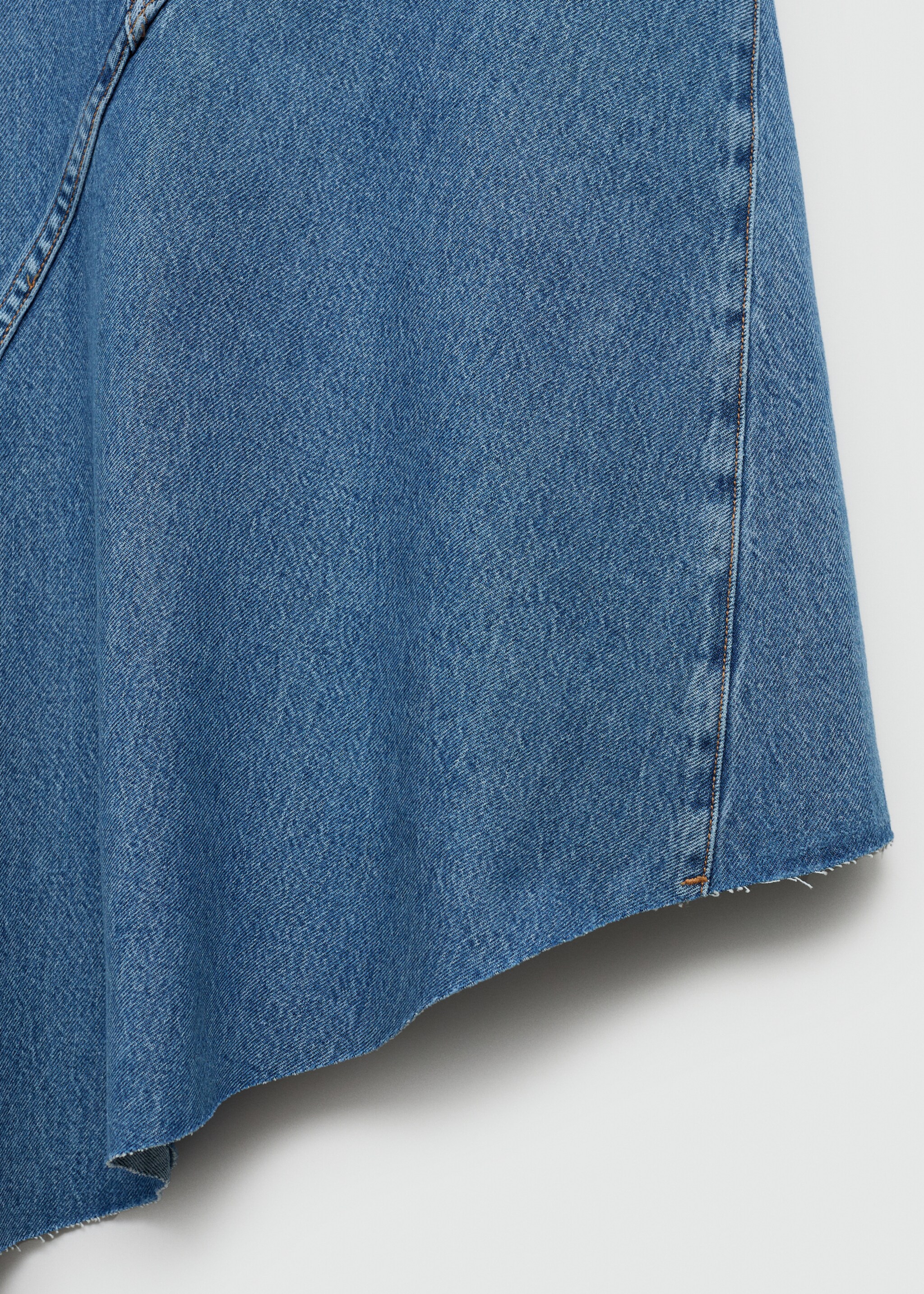 Asymmetrical denim skirt - Details of the article 8