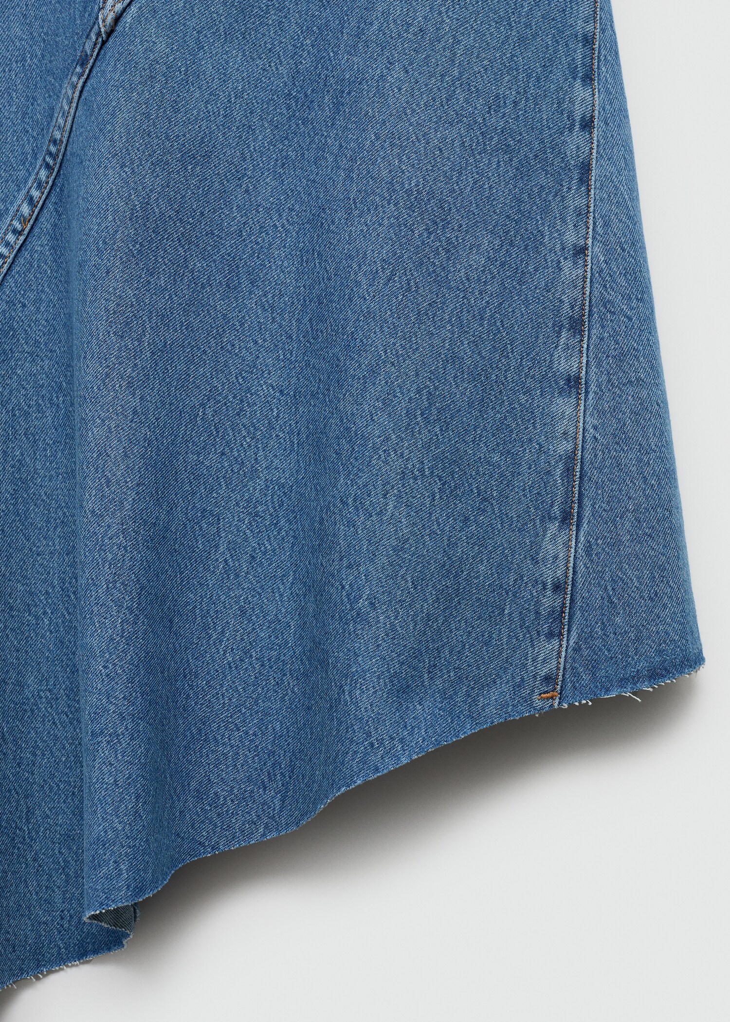 Asymmetrical denim skirt - Details of the article 8