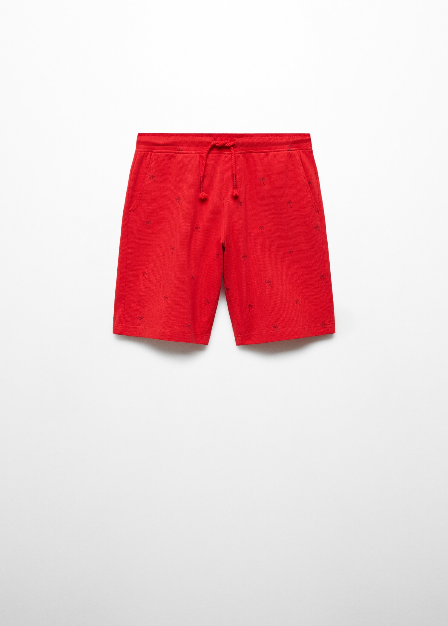 Palm trees print Bermuda shorts - Article without model