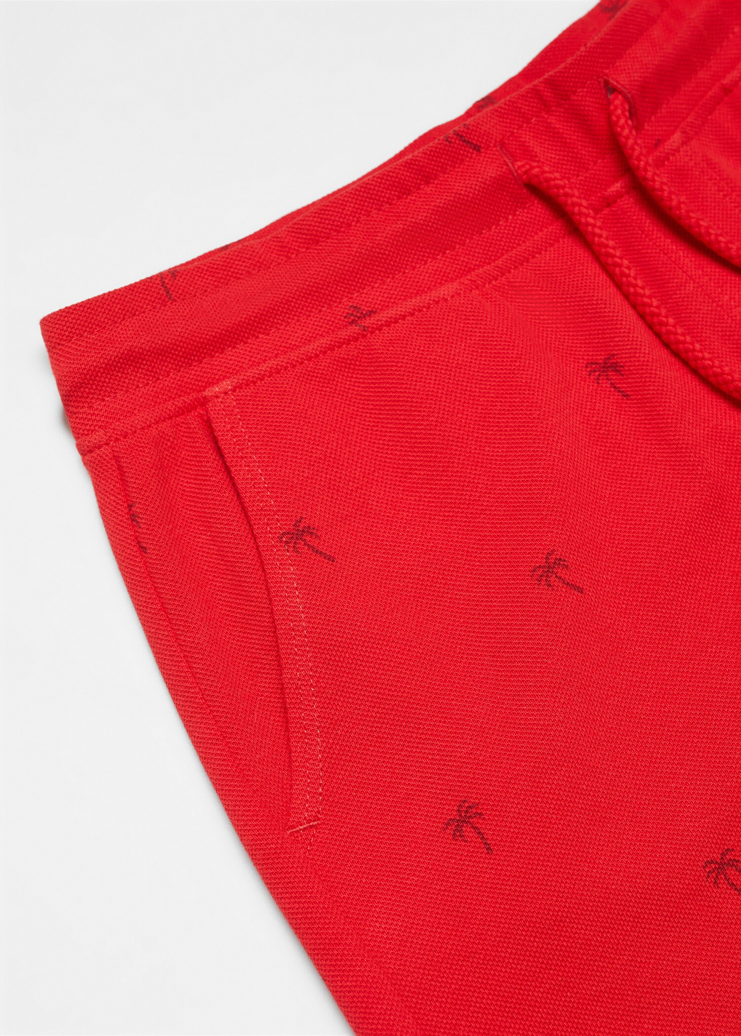Palm trees print Bermuda shorts - Details of the article 8