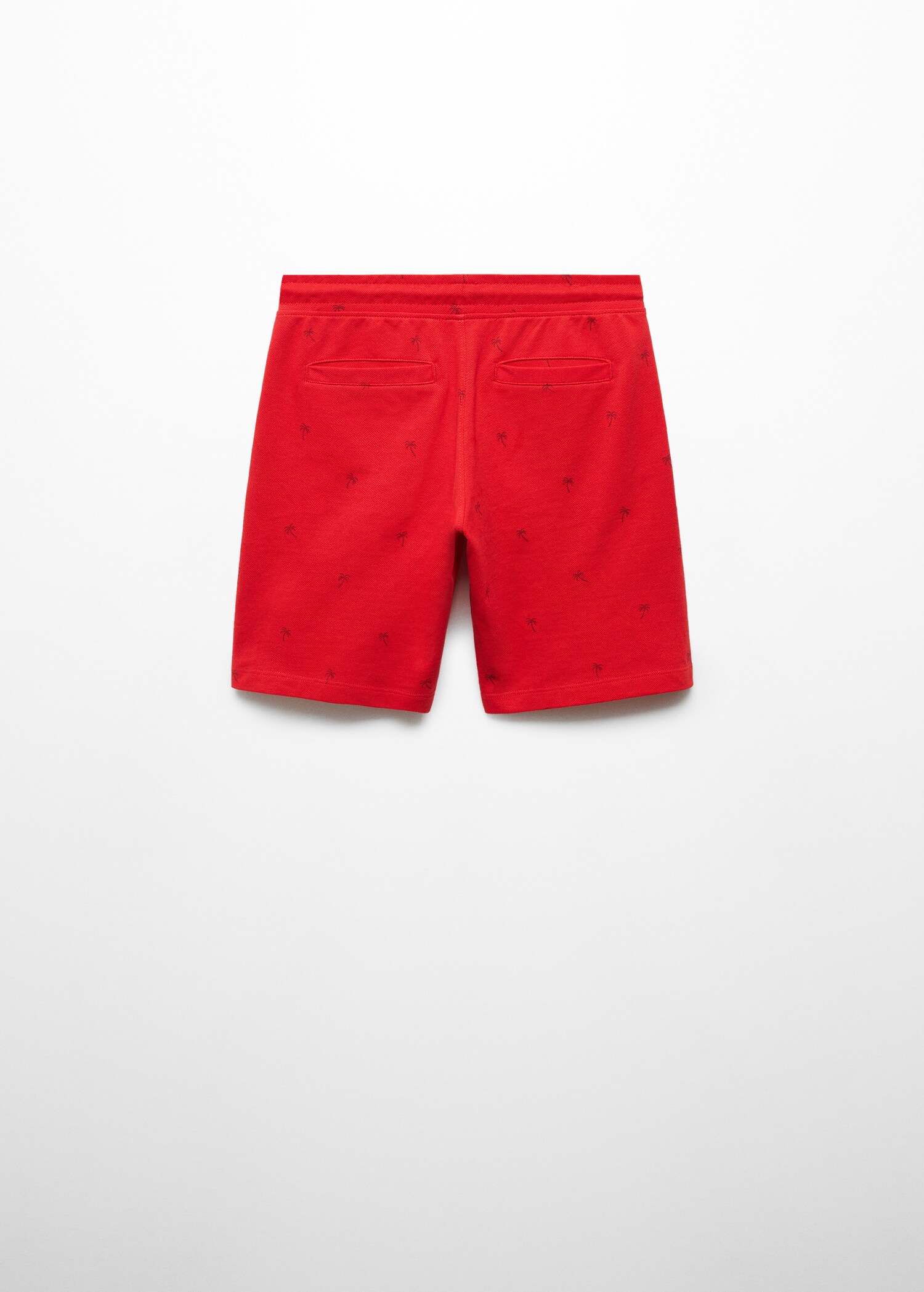 Palm trees print Bermuda shorts - Reverse of the article