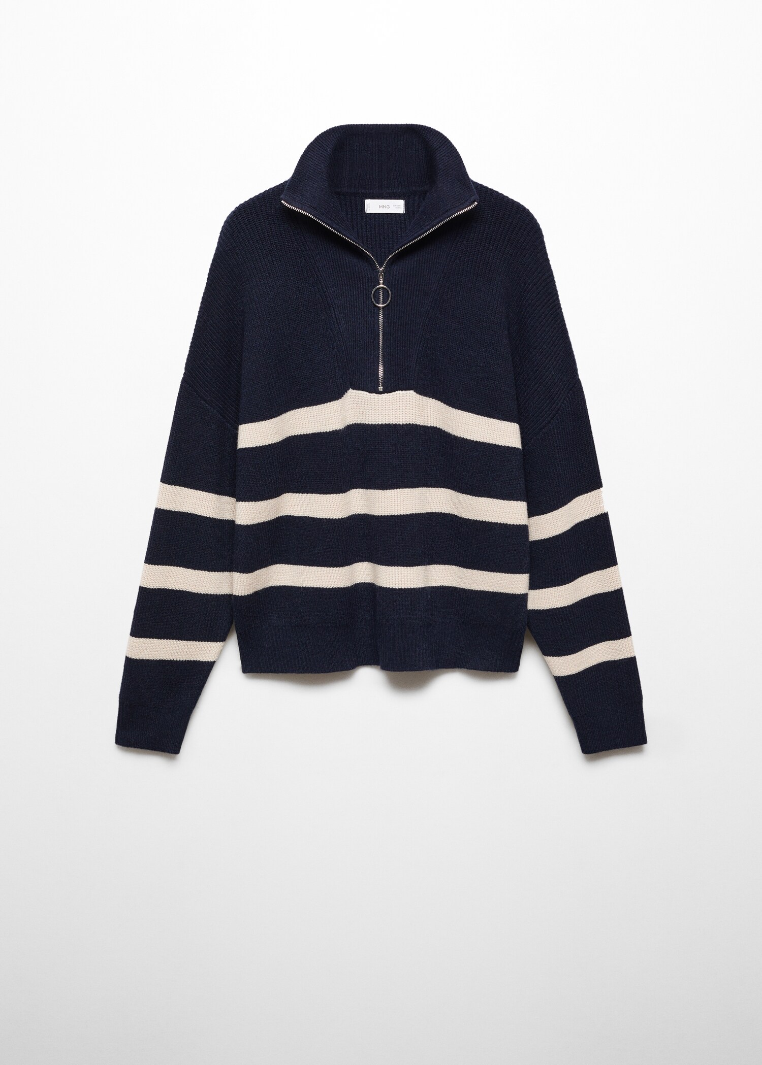 Zip knit sweater - Article without model