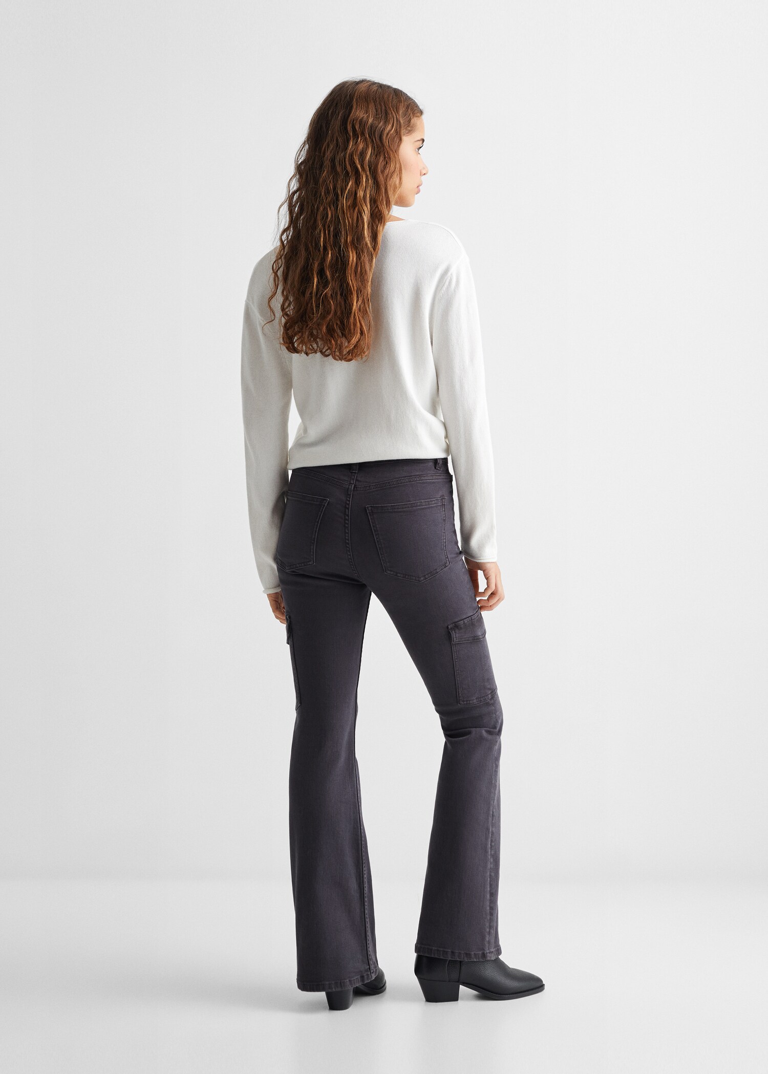 Flared cargo trousers - Reverse of the article