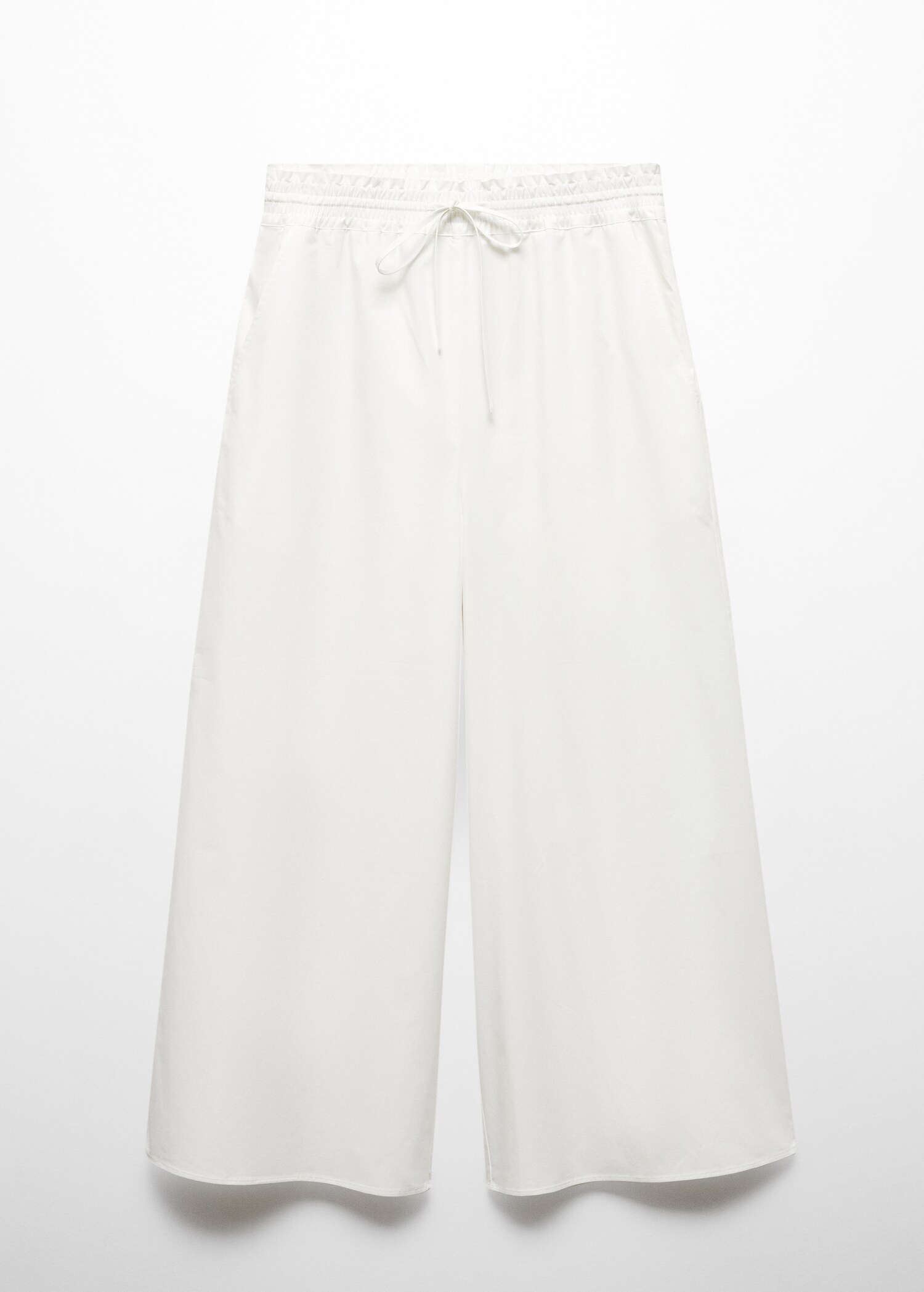 100% cotton culotte trousers - Article without model