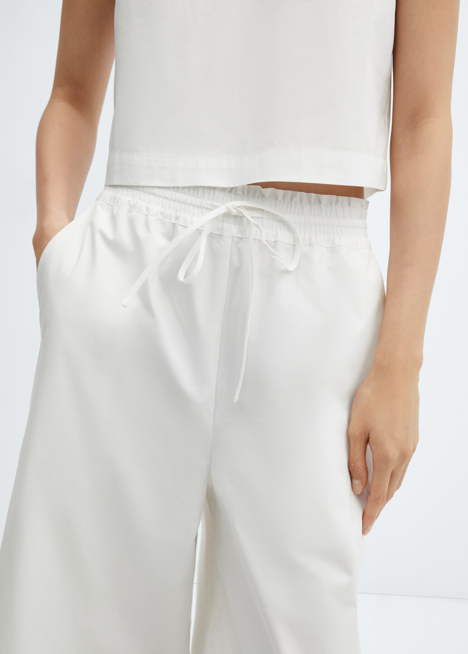 100% cotton culotte trousers - Details of the article 6