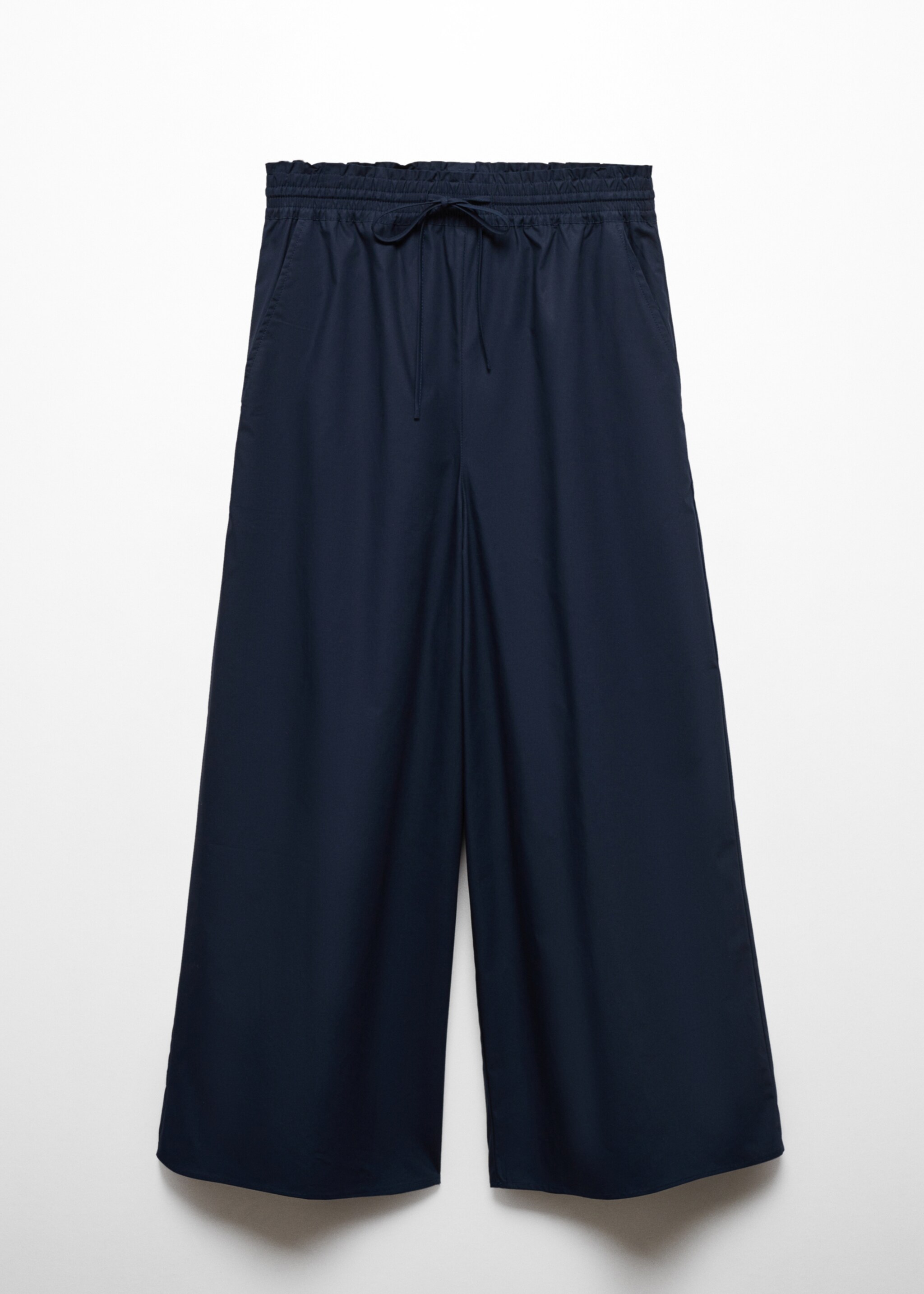 Calças culotte de 100% algodão - Artigo sem modelo, Azul-marinho escuro. Ref: 67060431-00.