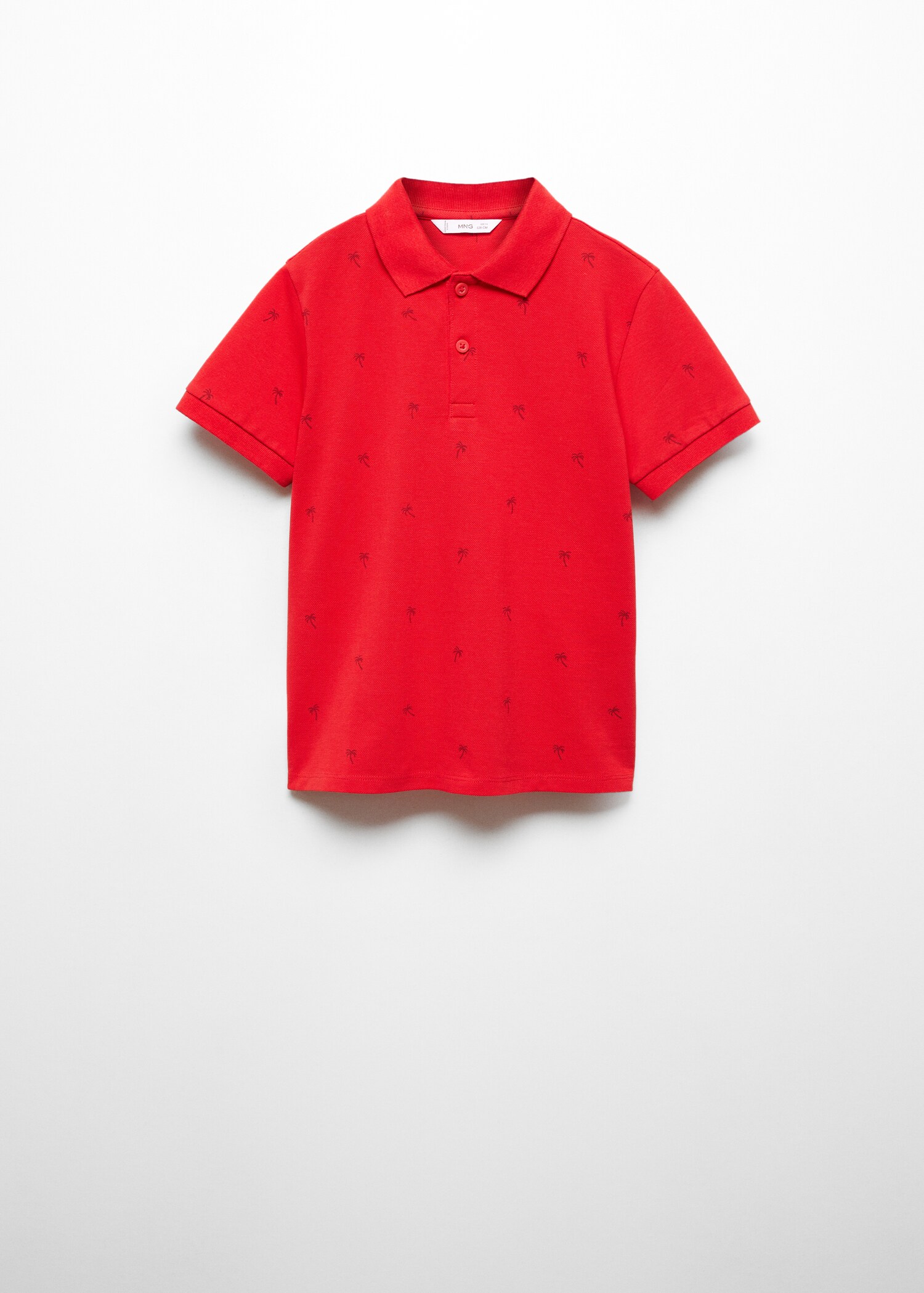 Wzorzyste polo w palmy - Artykuł bez modela/modelki