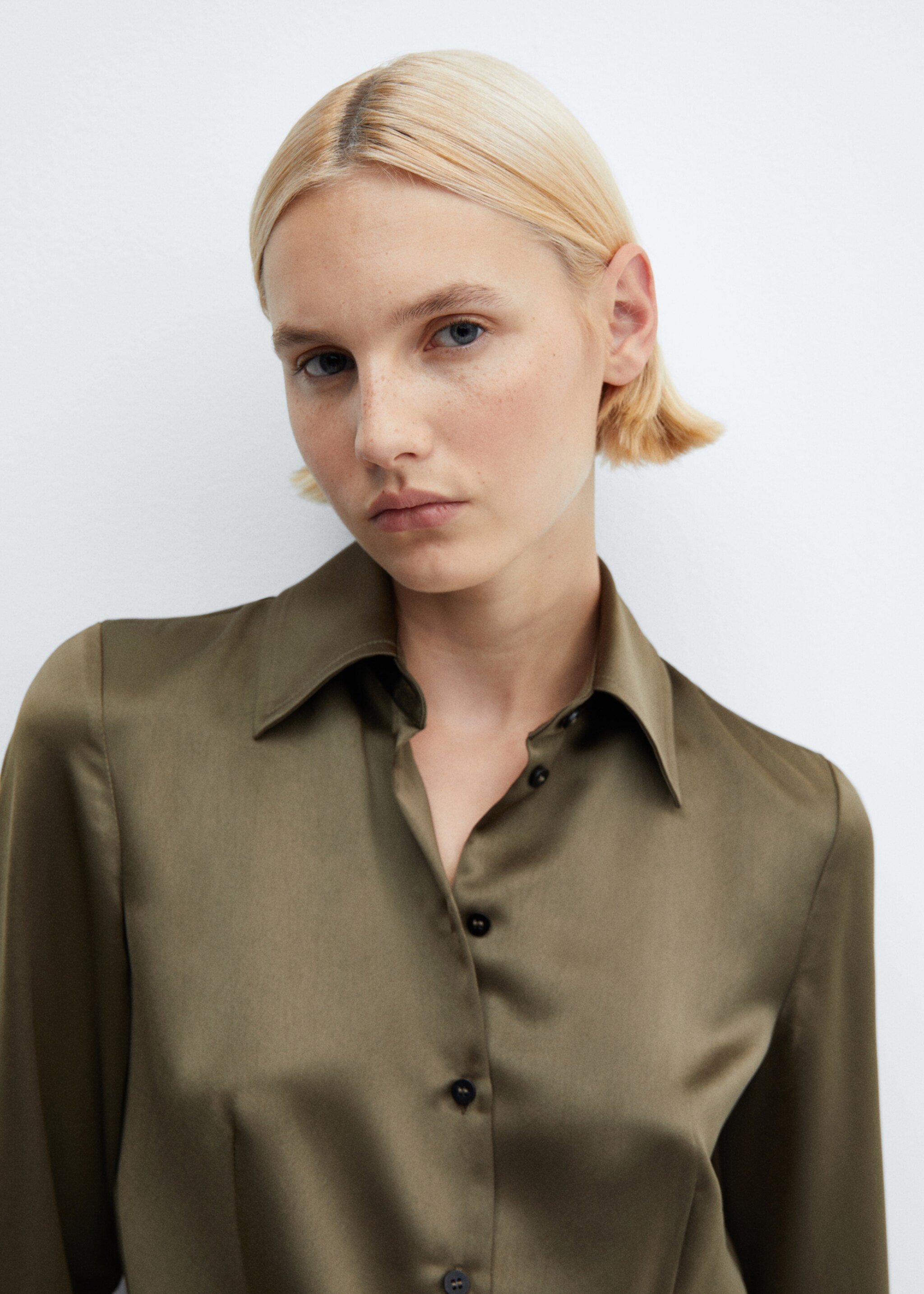 Satin cargo jumpsuit - Details of the article 1
