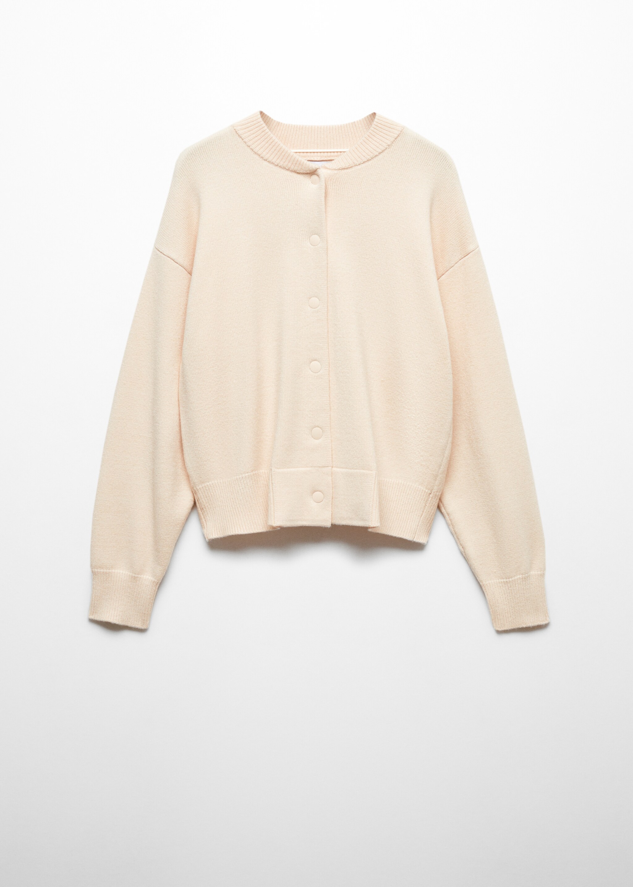 Knitted buttoned jacket - Article without model