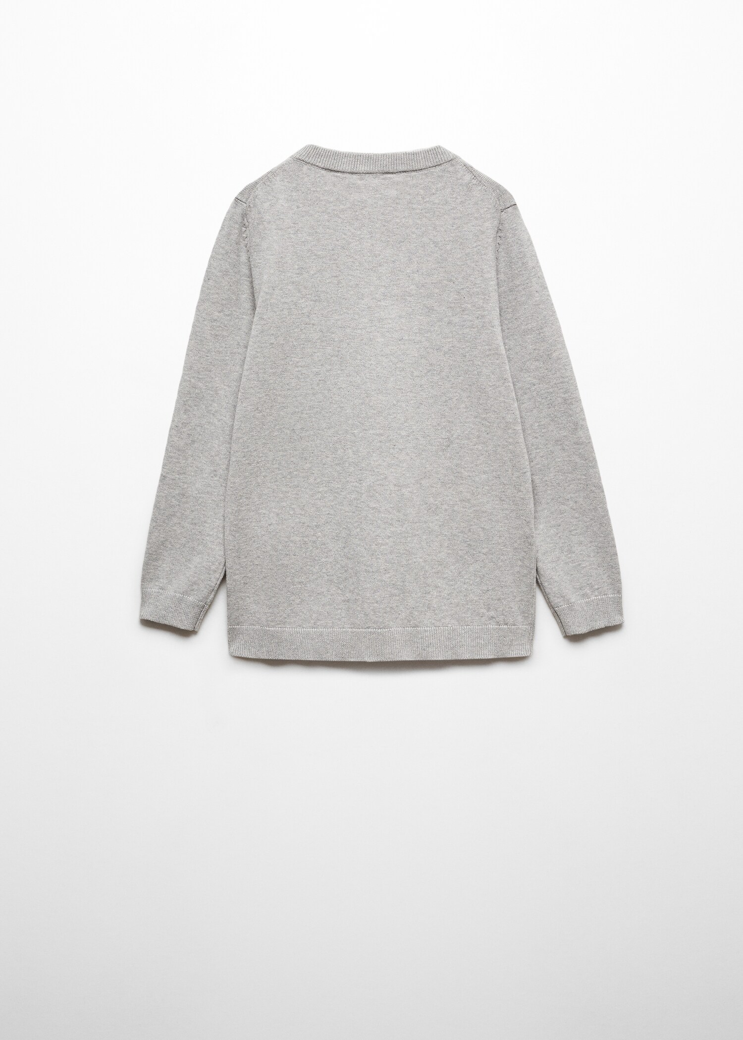 Knit cotton sweater - Reverse of the article