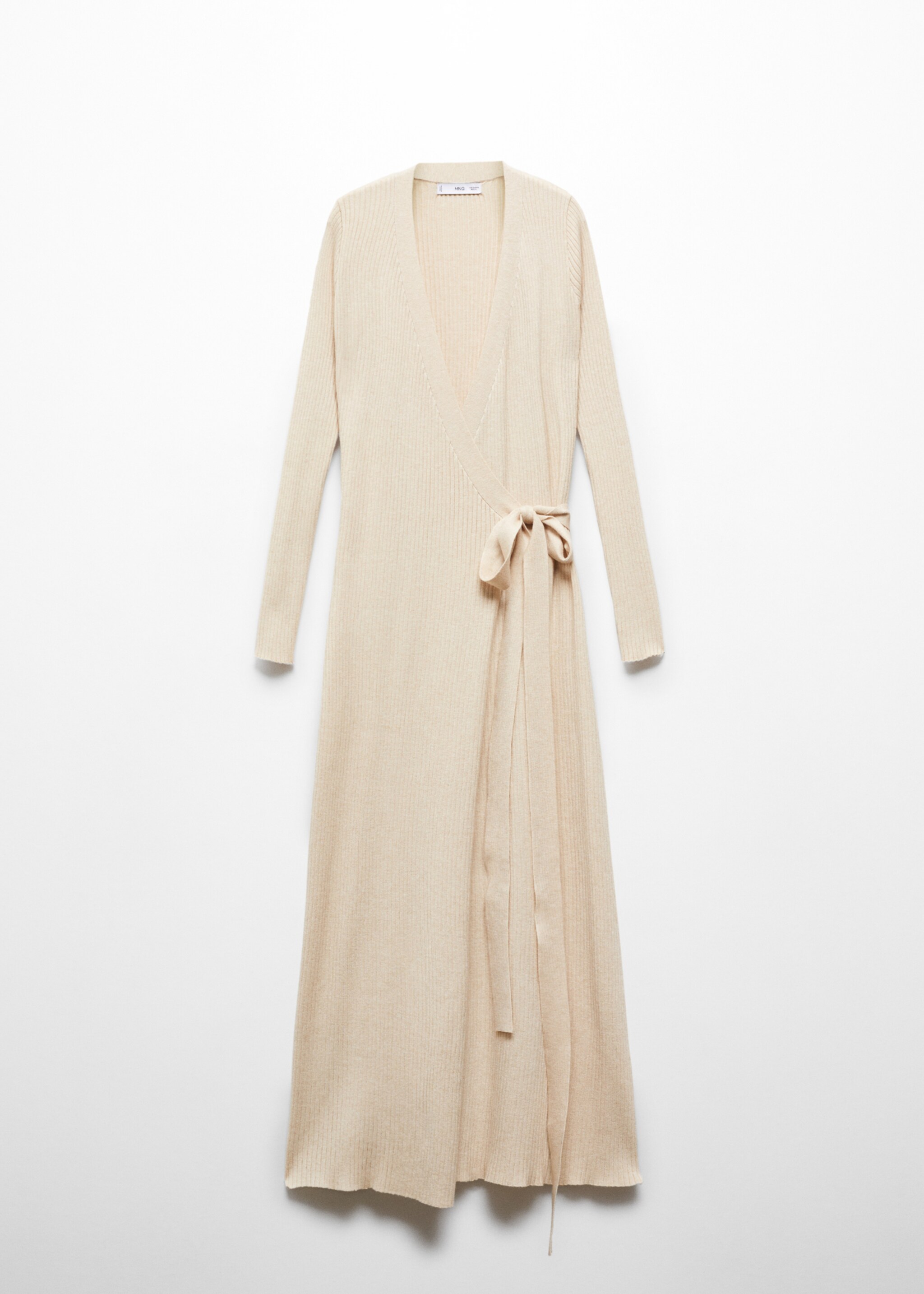 Wrap ribbed dress - Article without model