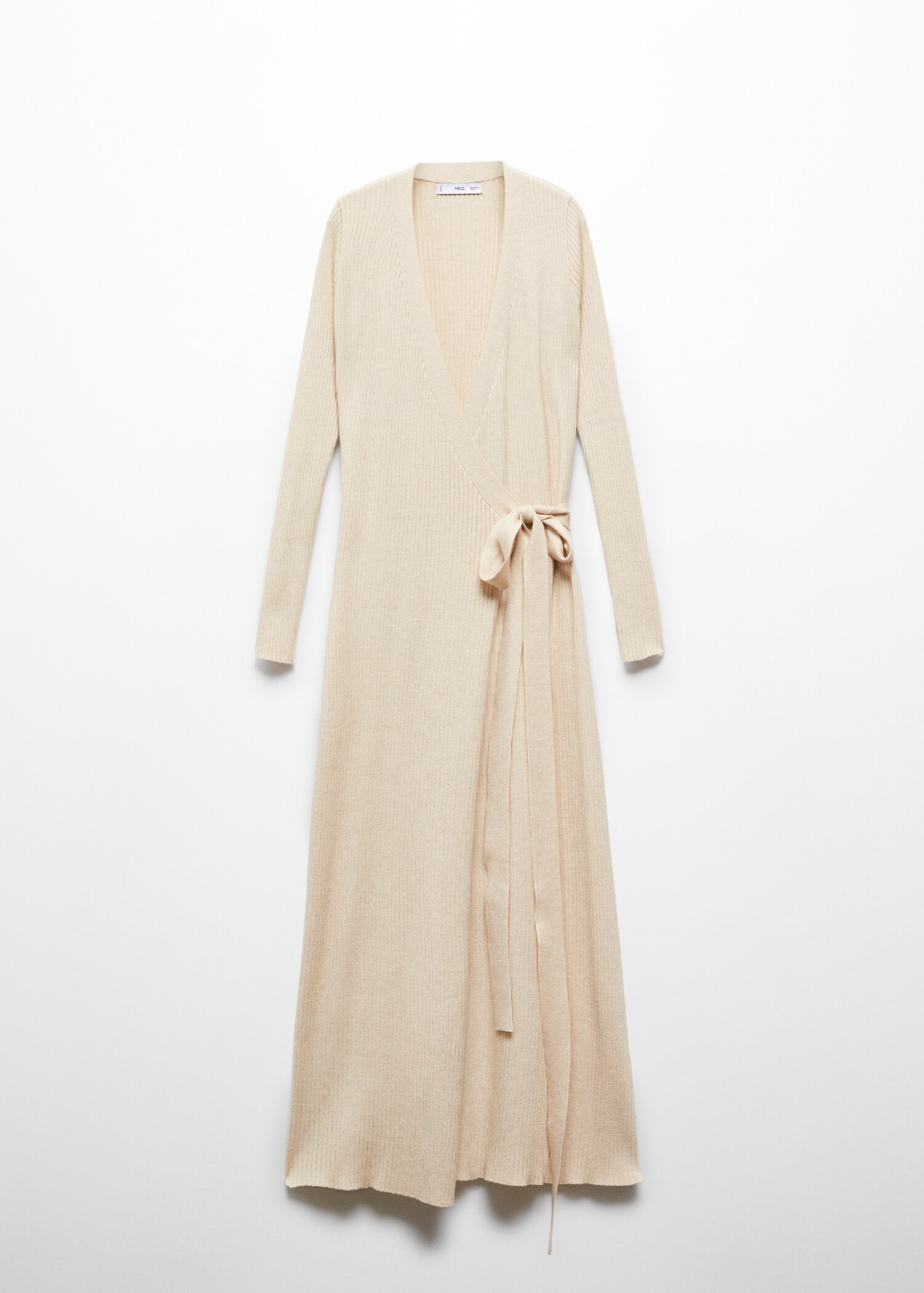 Wrap ribbed dress - Article without model