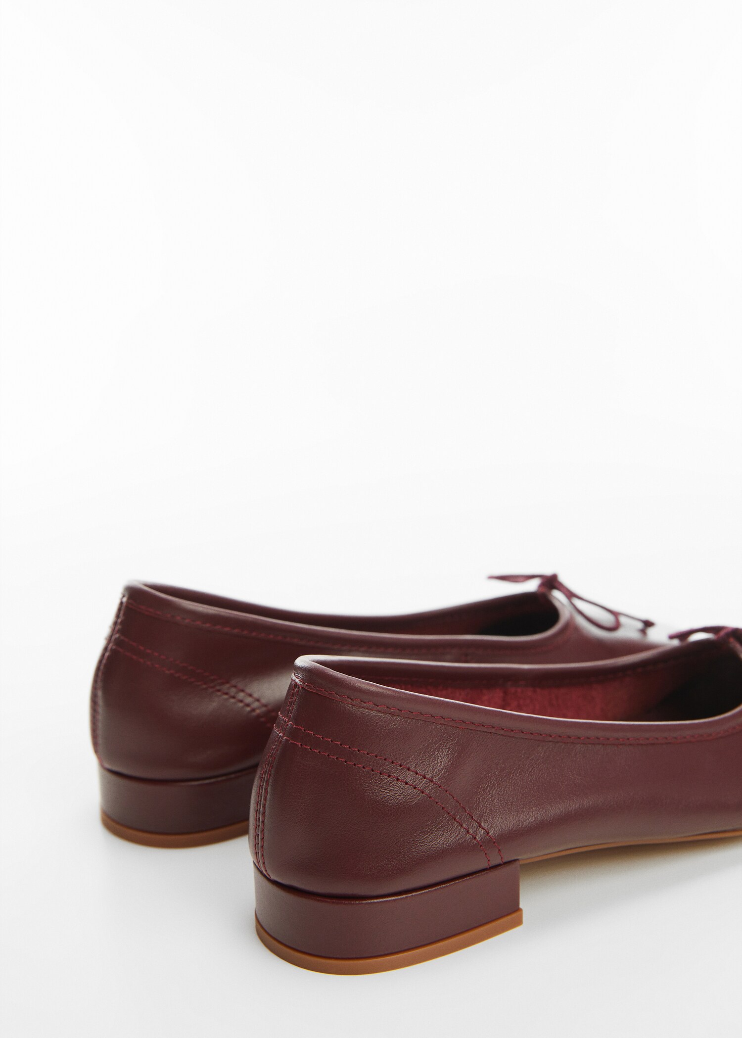 Leder-Ballerinas mit Schleife - Detail des Artikels 1
