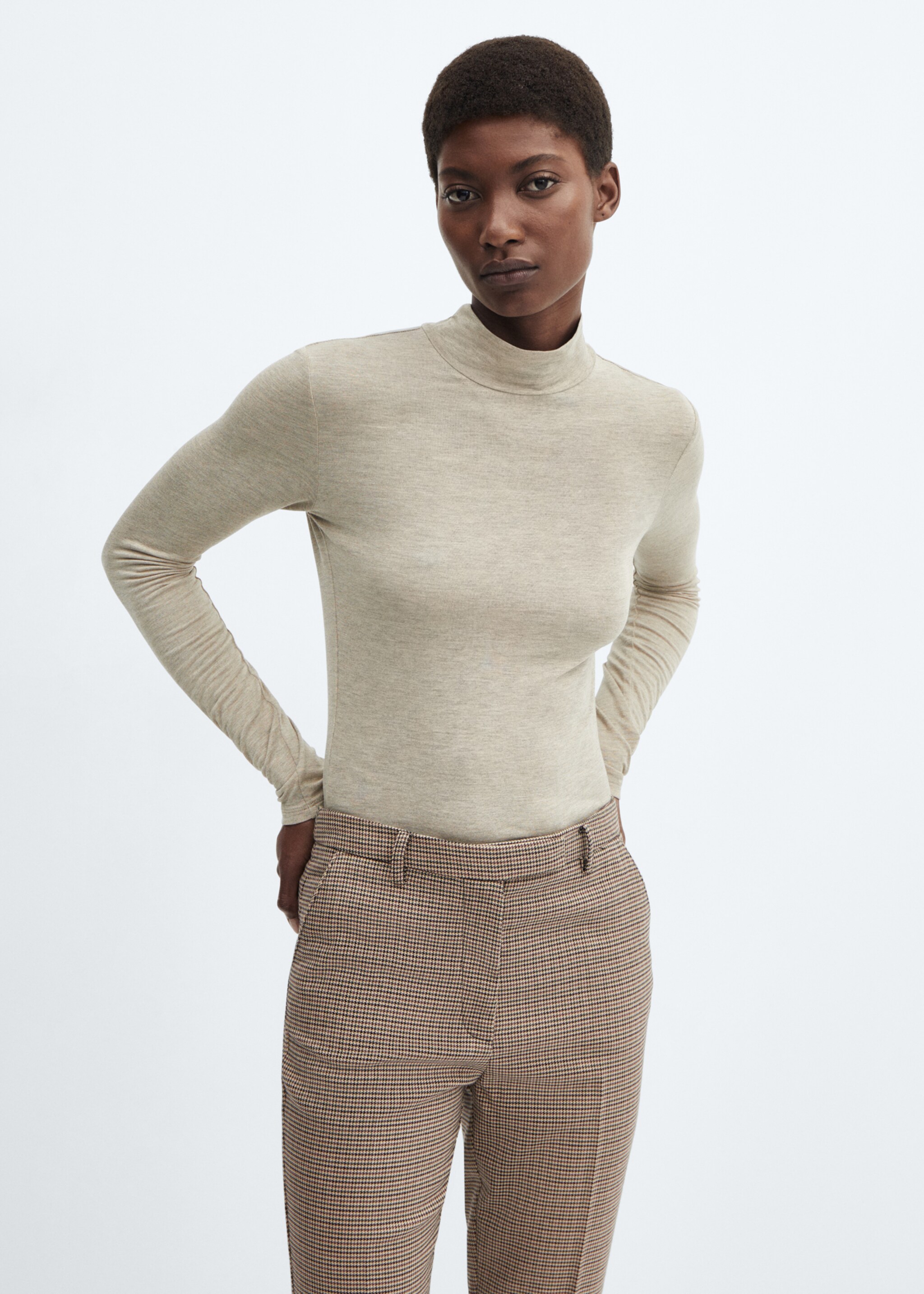 Skinny Hose mit mittelhohem Bund - Detail des Artikels 1