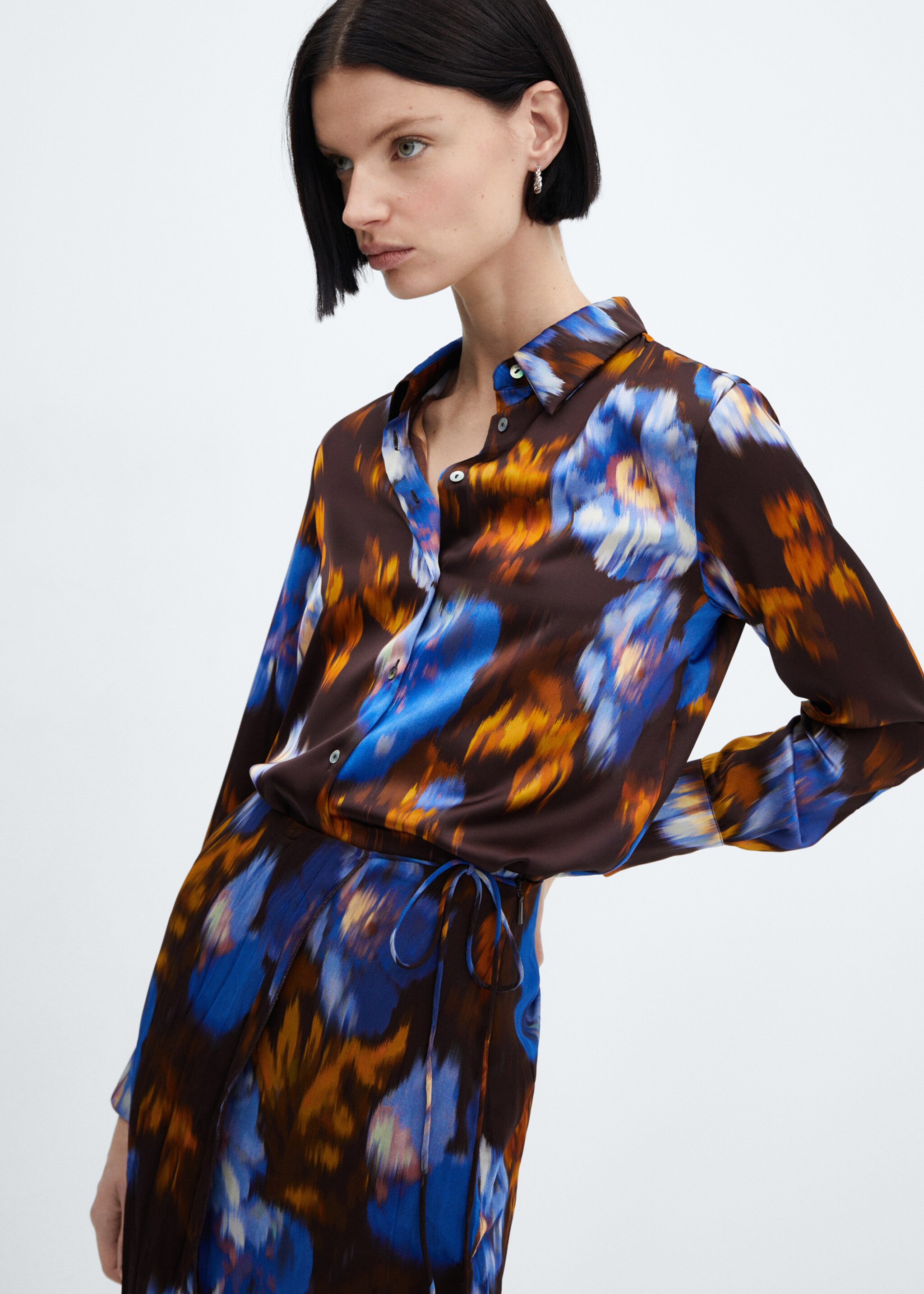 Wrap print skirt - Details of the article 1