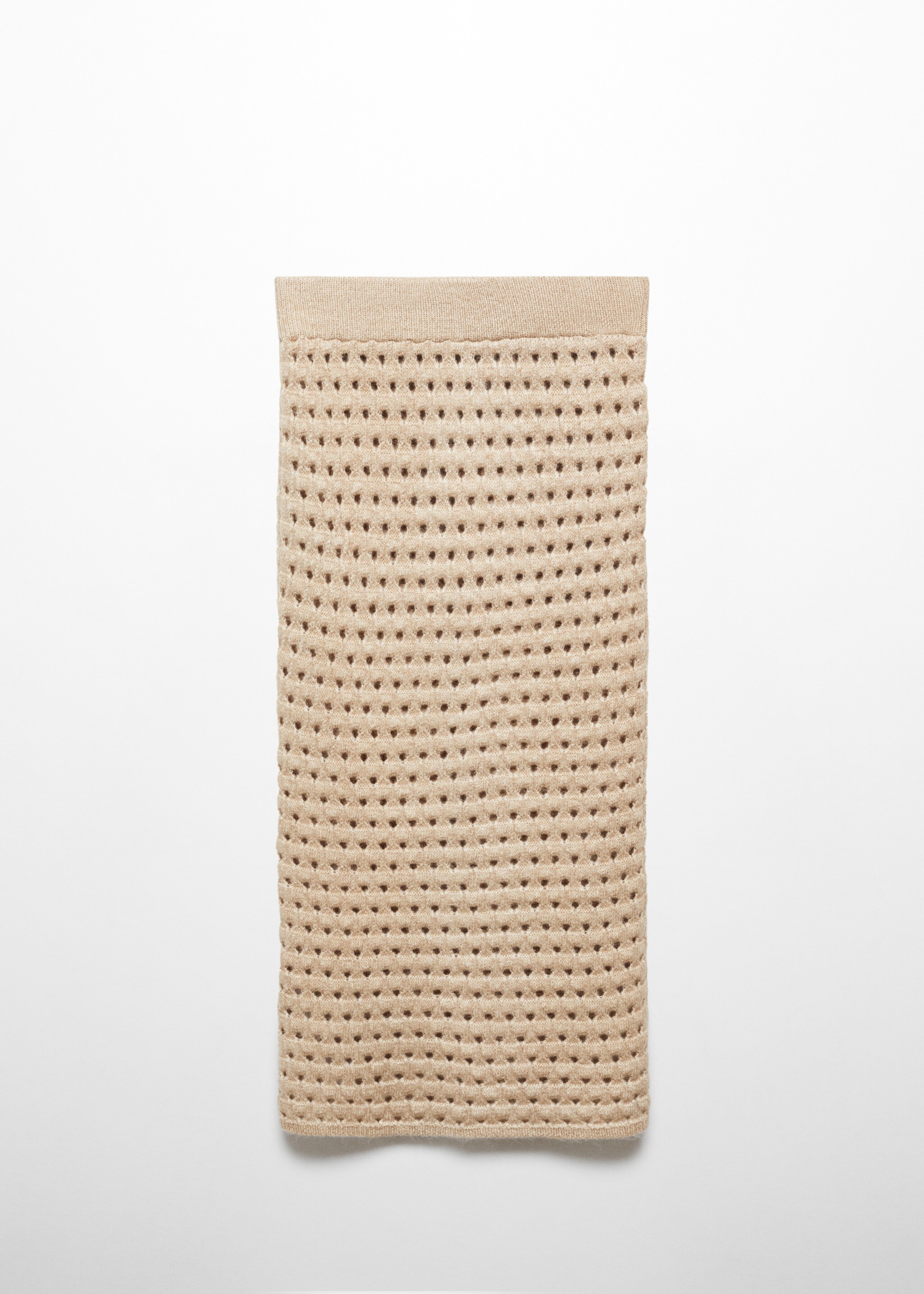 Knitted skirt with openwork details - Article without model