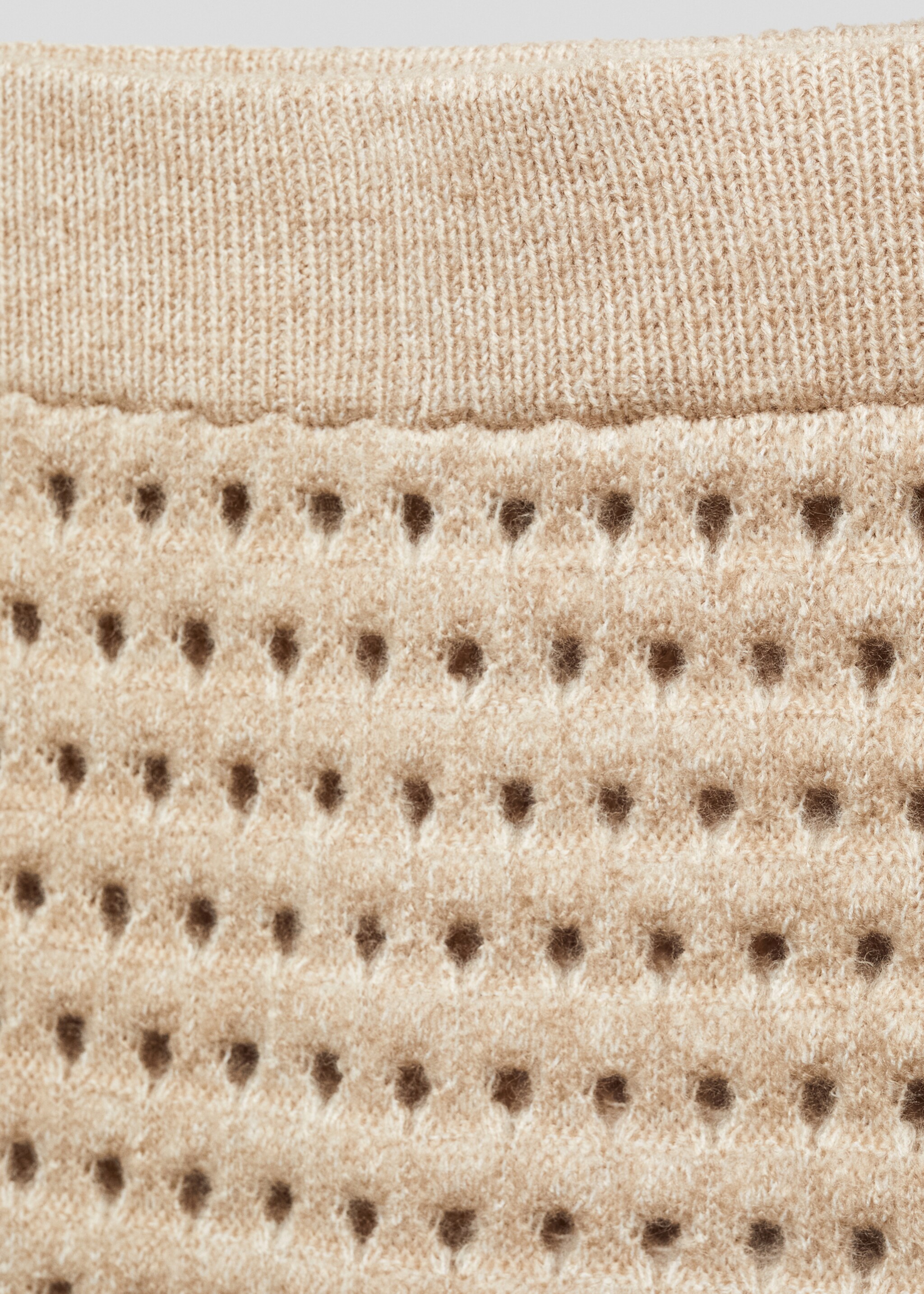 Knitted skirt with openwork details - Details of the article 8