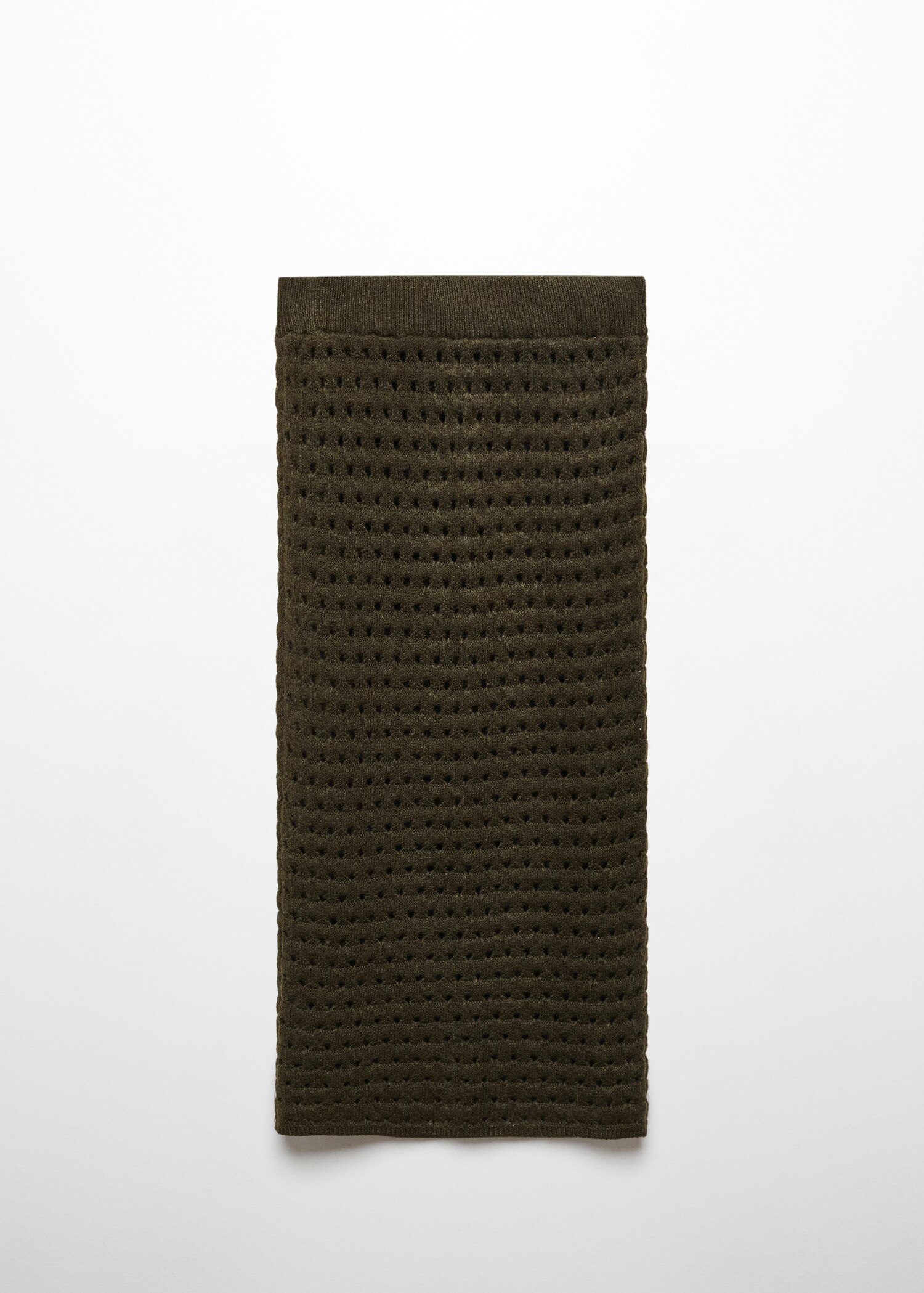 Knitted skirt with openwork details - Article without model
