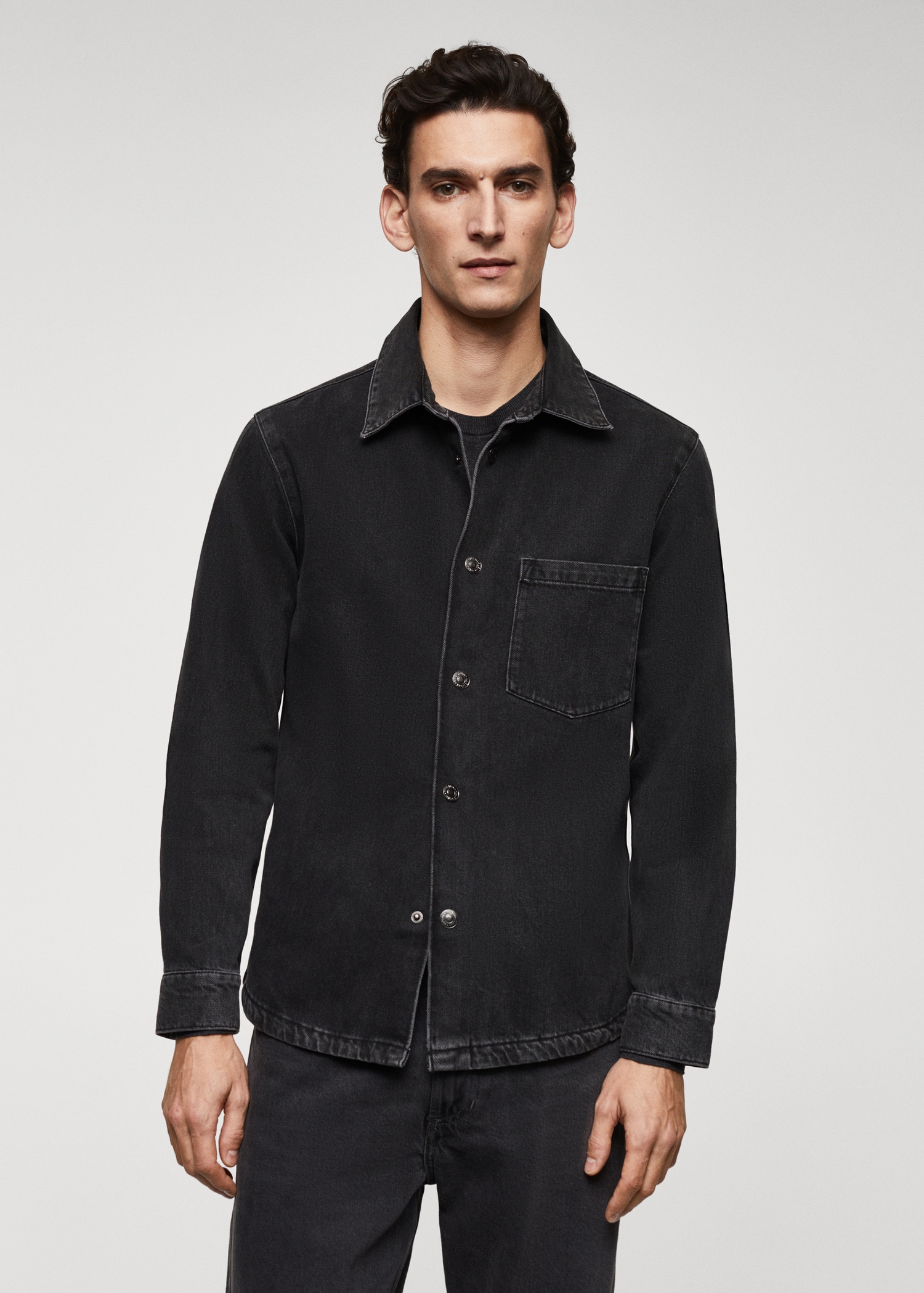 Pocket denim overshirt