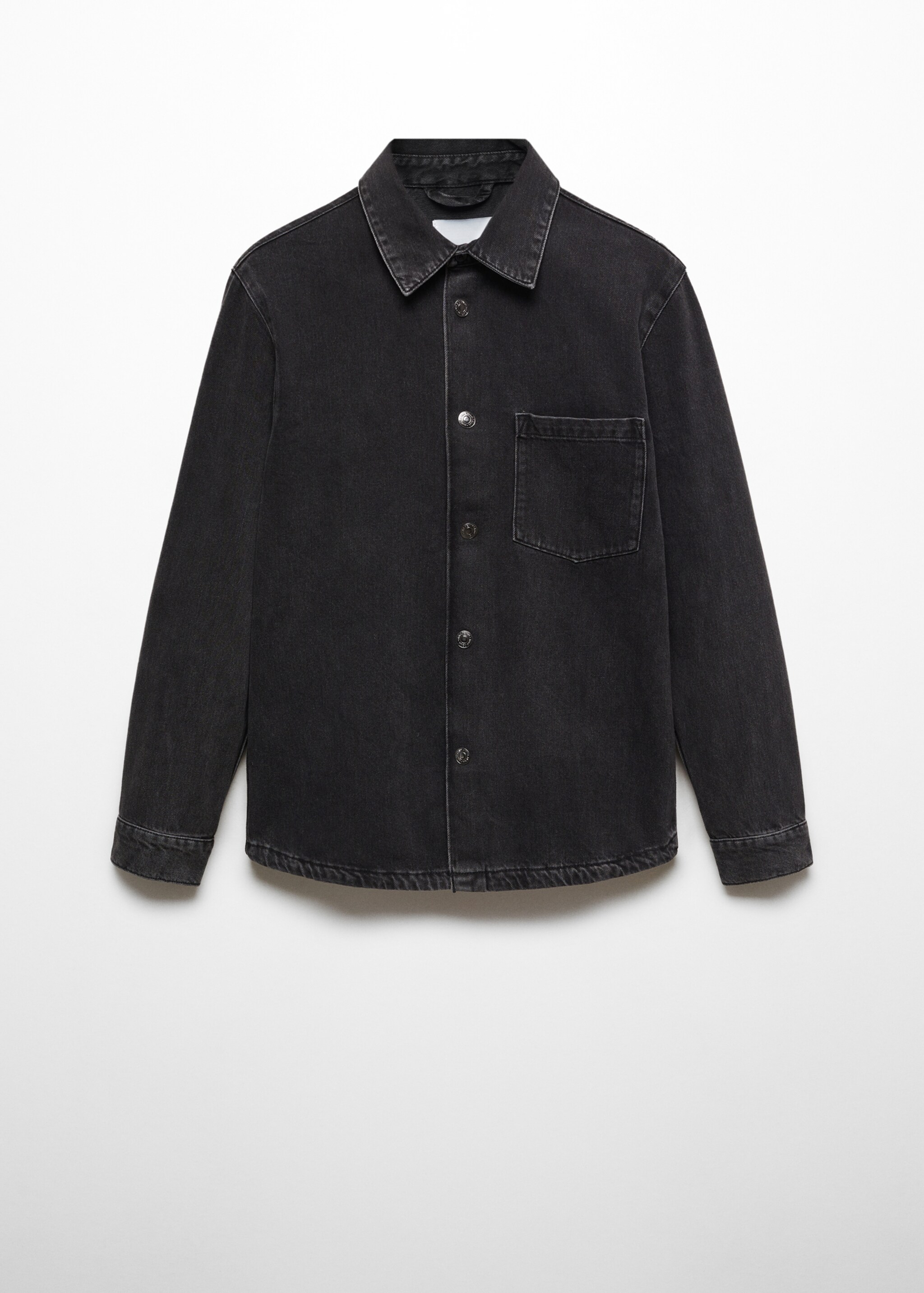 Surchemise jean poche - Article sans modèle, Black denim. Ref: 67060619-00.