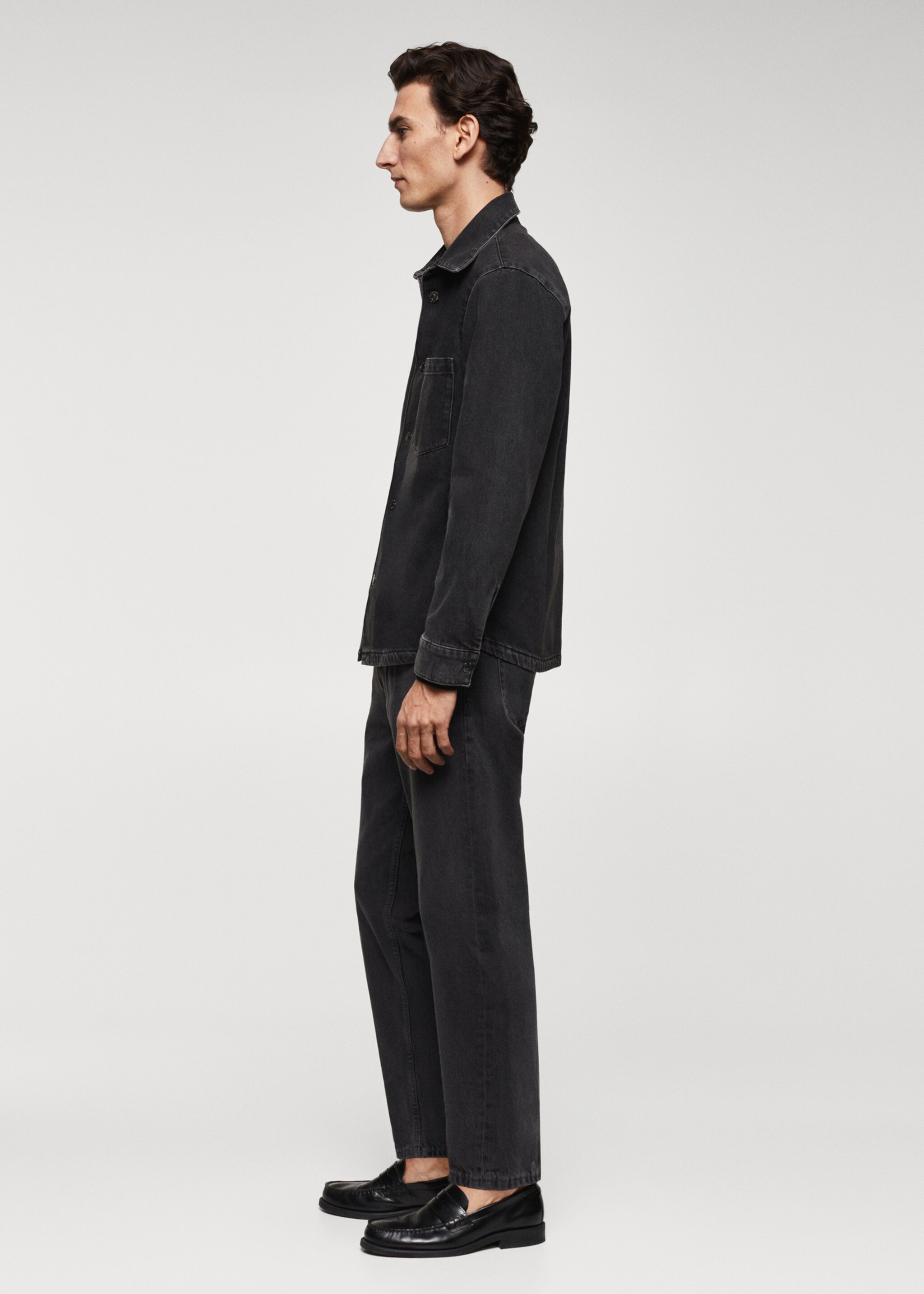 Surchemise jean poche - Détail de l'article 2, Black denim. Ref: 67060619-00.