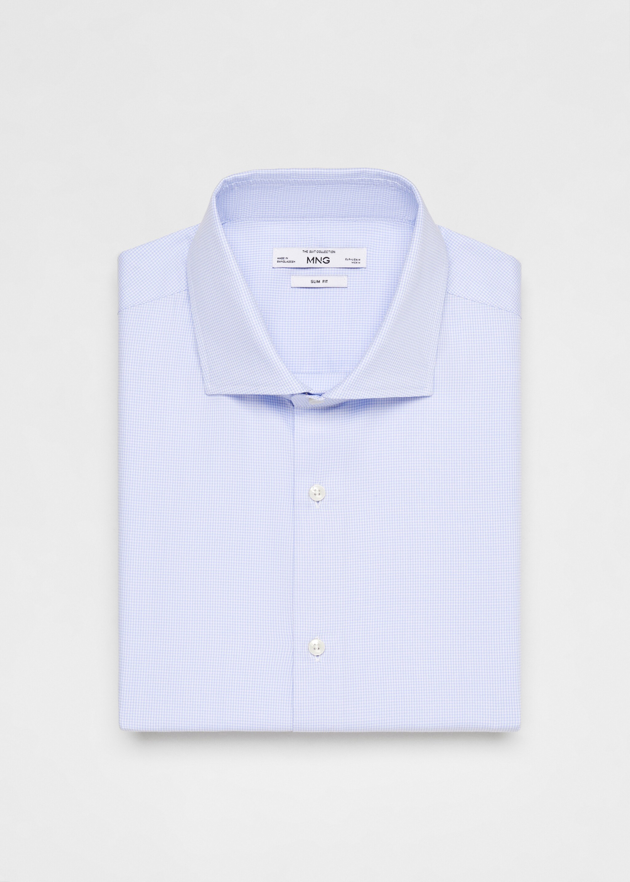 Slim fit structured suit shirt - Details of the article 8