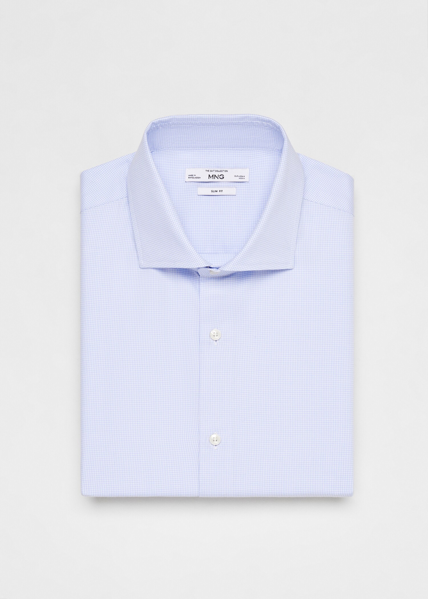 Slim fit structured suit shirt - Details of the article 8