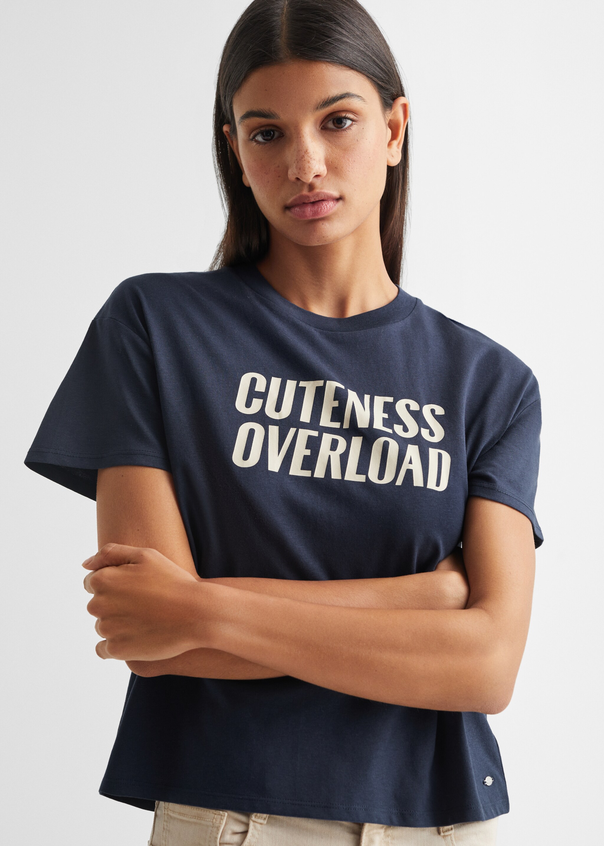 T-Shirt mit Textaufdruck - Detail des Artikels 1