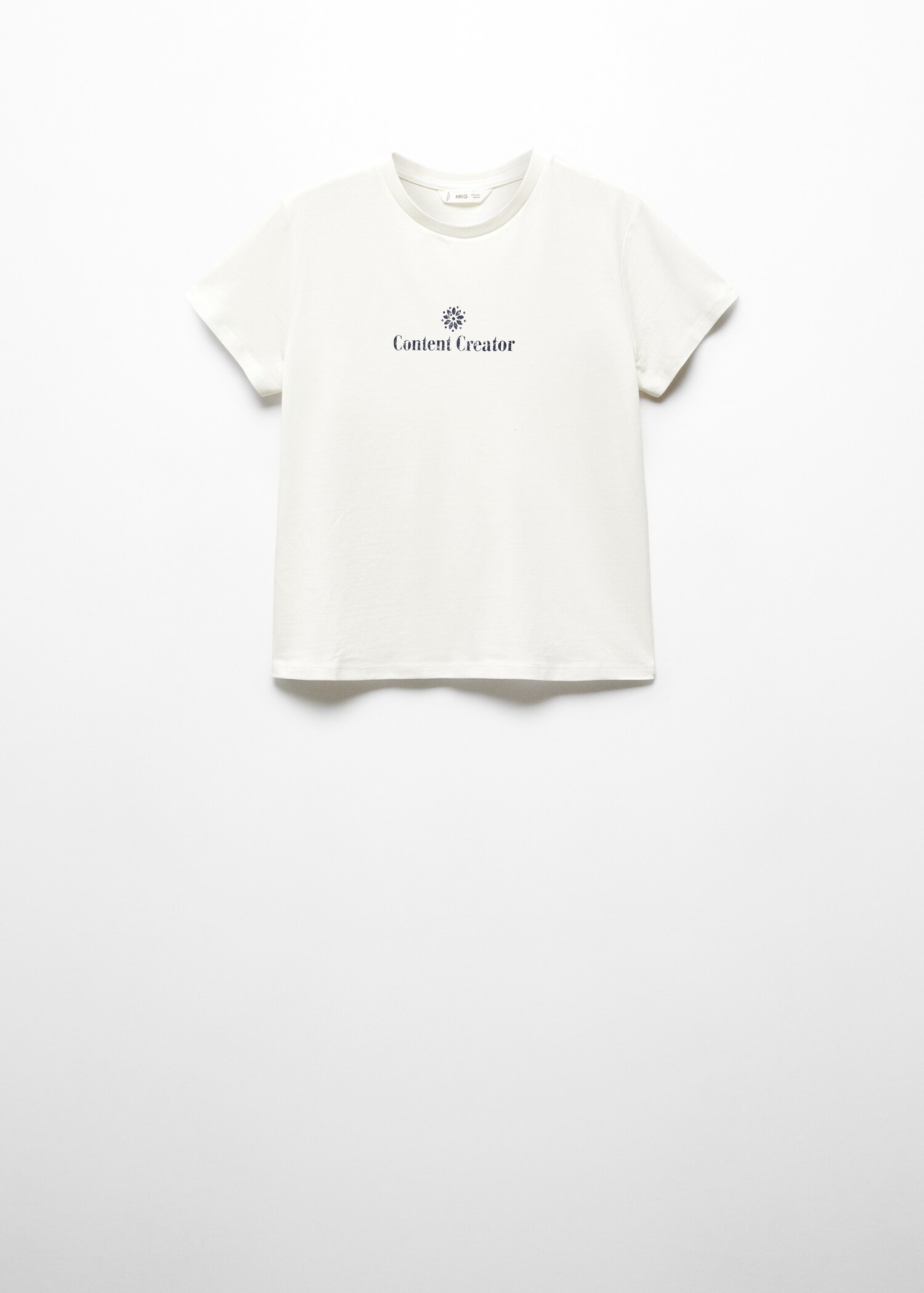 T-shirt message imprimé - Article sans modèle