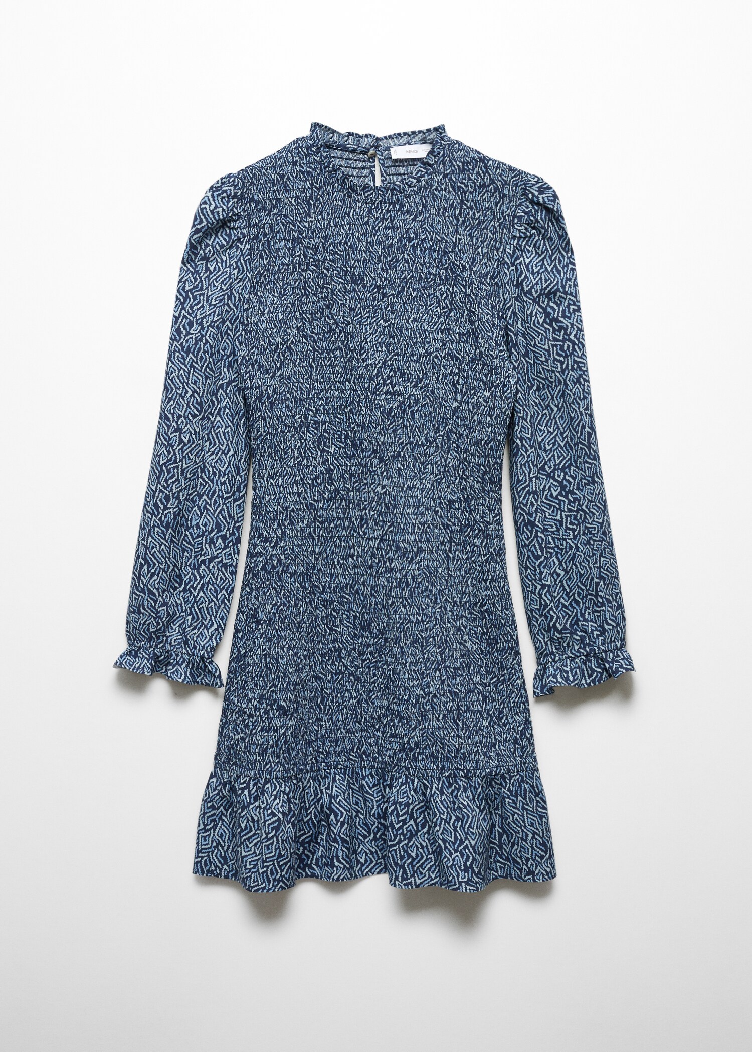 Robe froncée imprimée - Article sans modèle