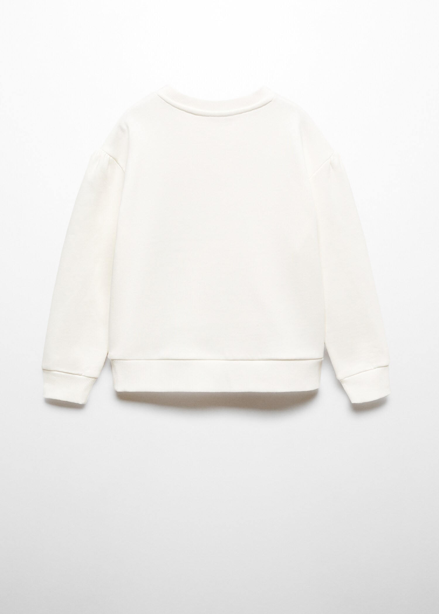 Printed cotton sweatshirt - Reverse of the article