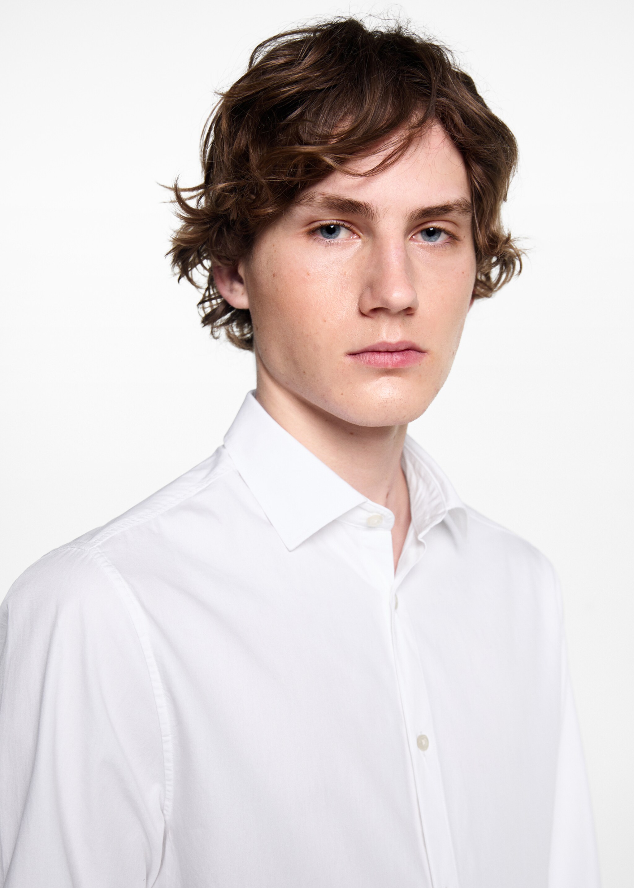 Camisa Oxford algodón - Detalle del artículo 1, Blanco. Ref: 67060651-00.