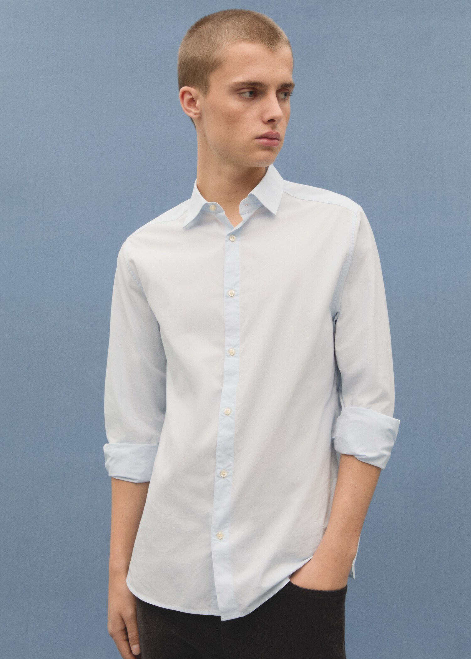 Oxford cotton shirt - Details of the article 5