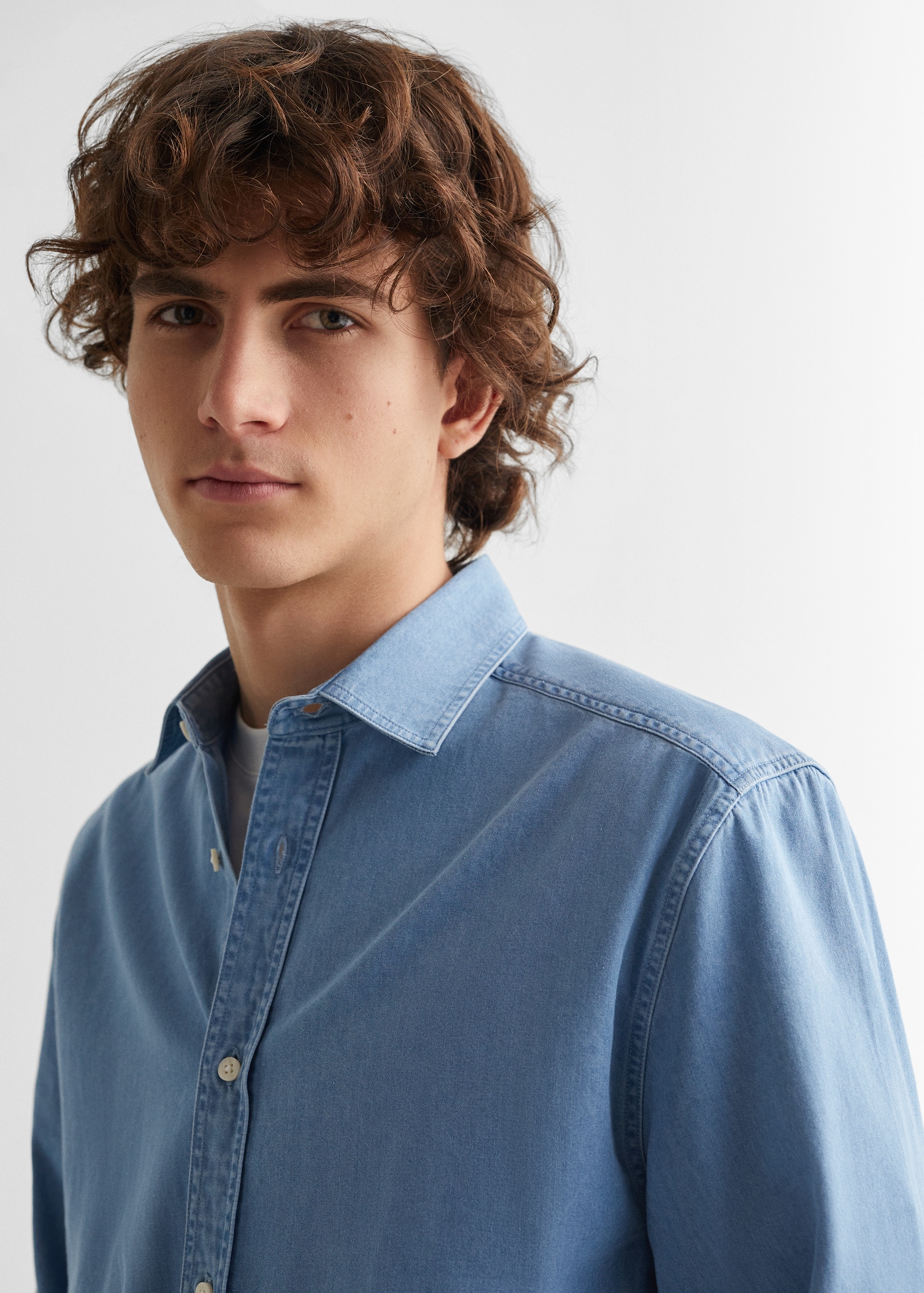 Camisa regular fit denim - Detalle del artículo 1