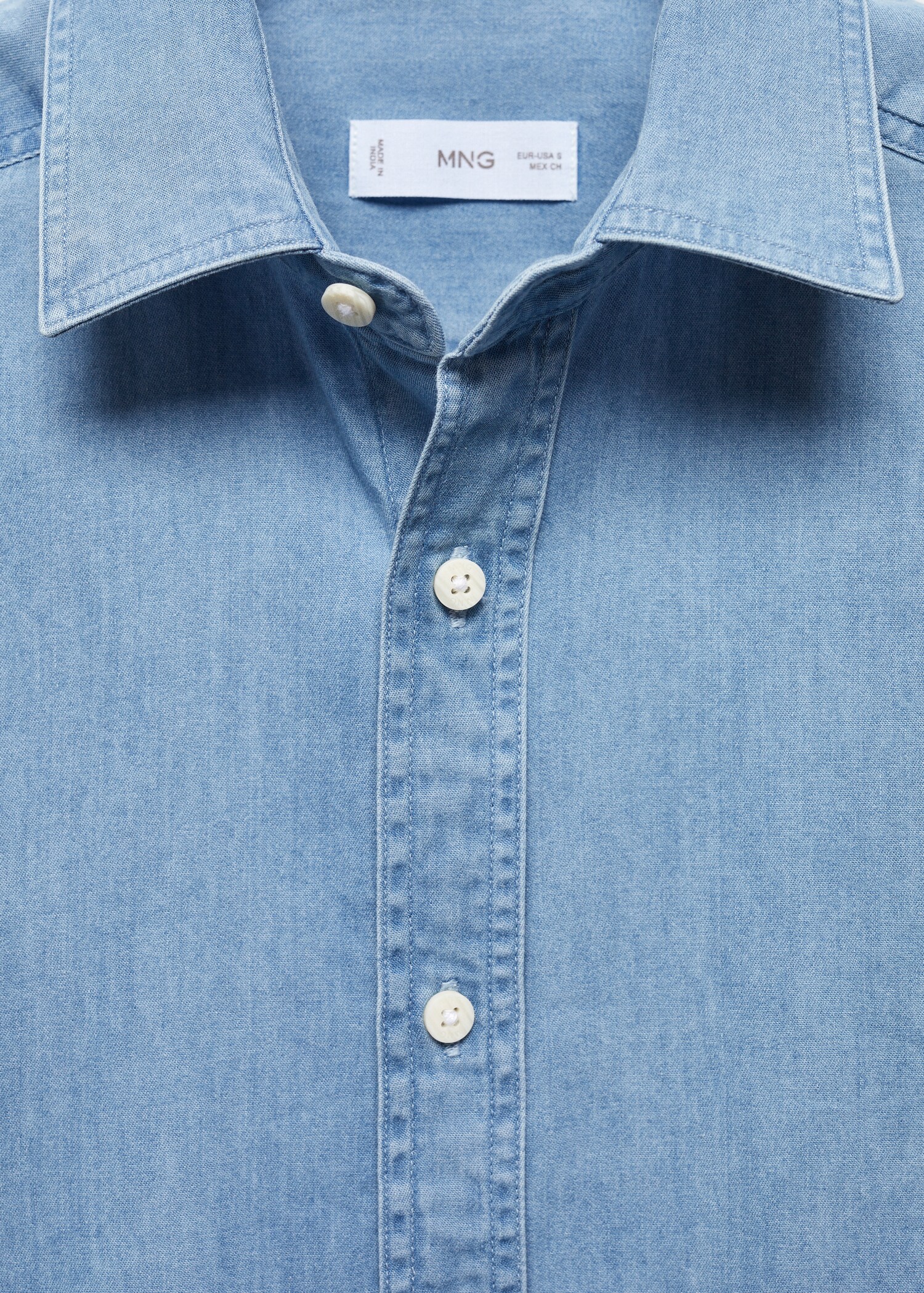 Camisa regular fit denim - Detalle del artículo 8