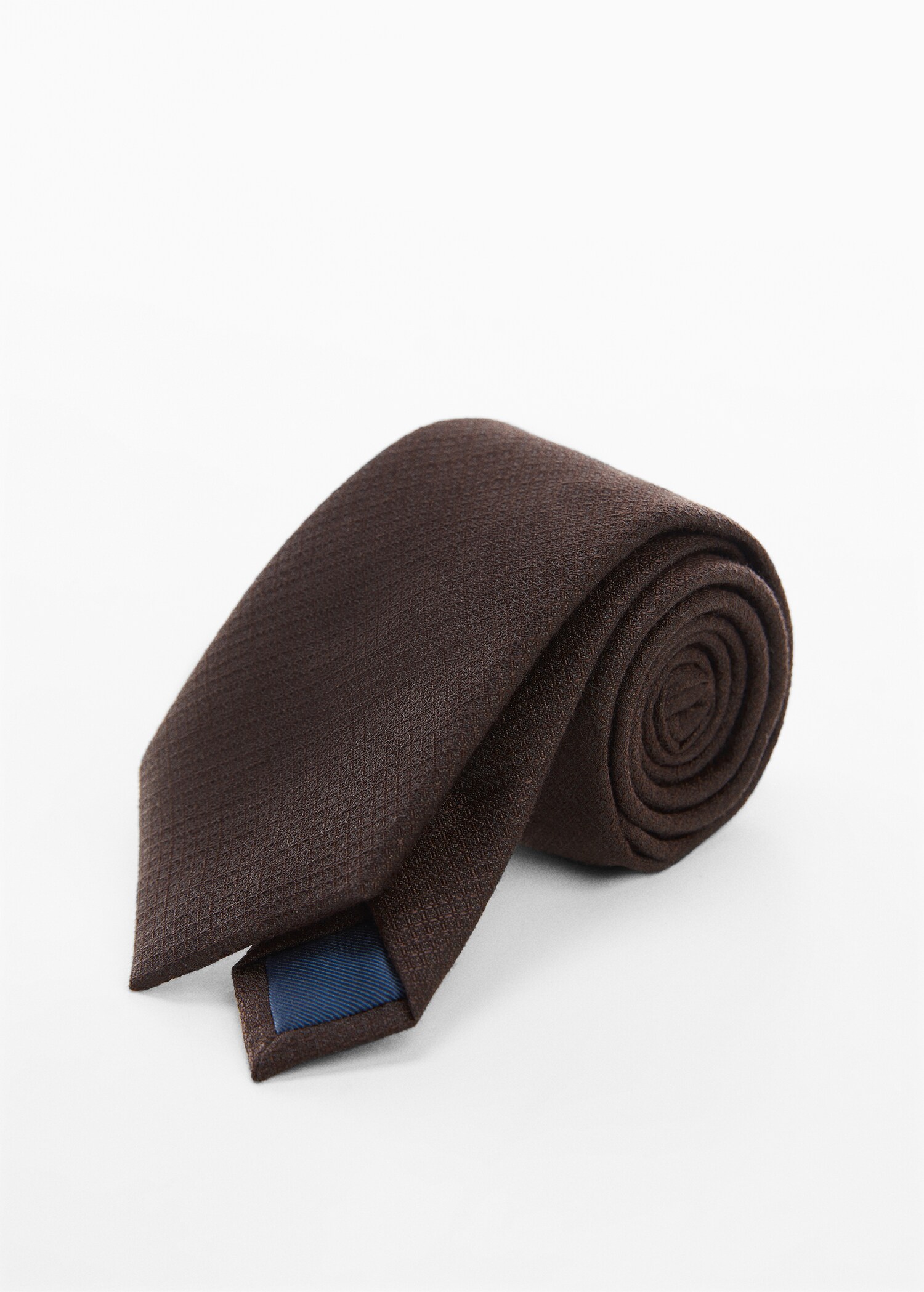 Structured cotton tie - Medium plane