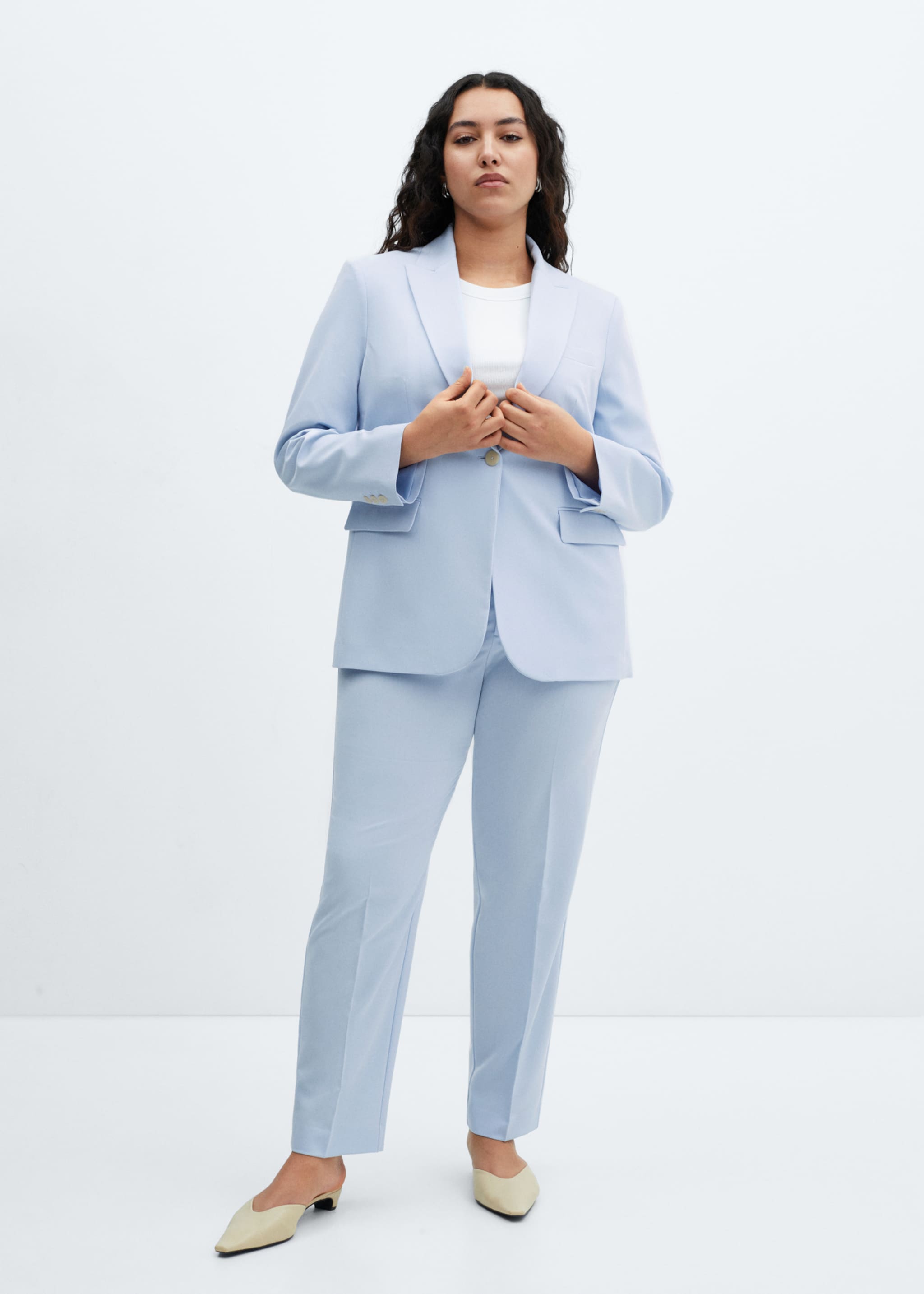 Straight suit trousers - Details of the article 3