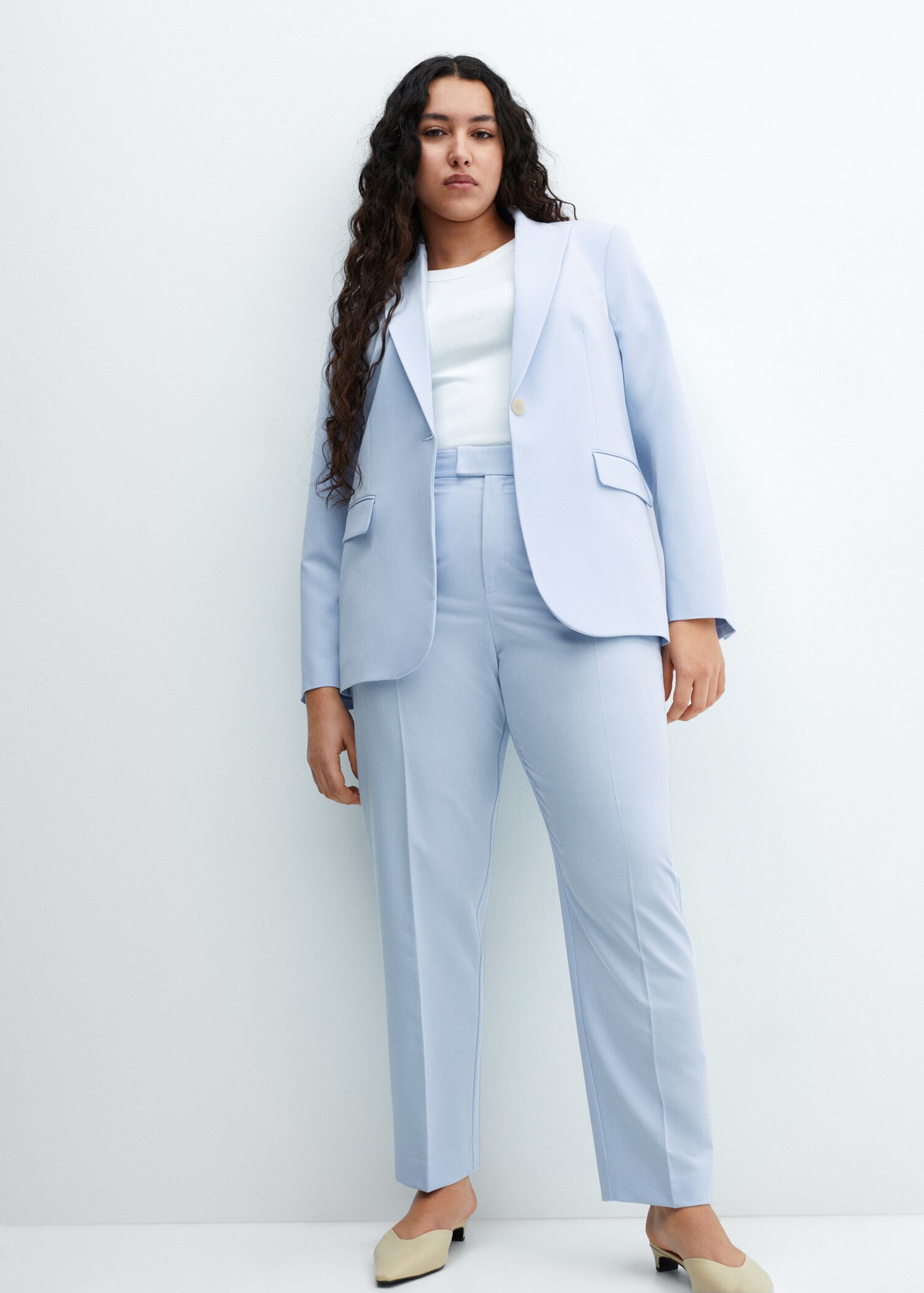 Straight suit trousers - Details of the article 4