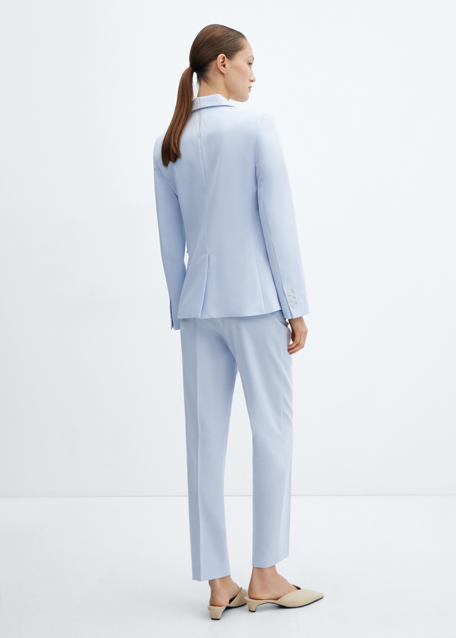 Straight suit trousers - Reverse of the article