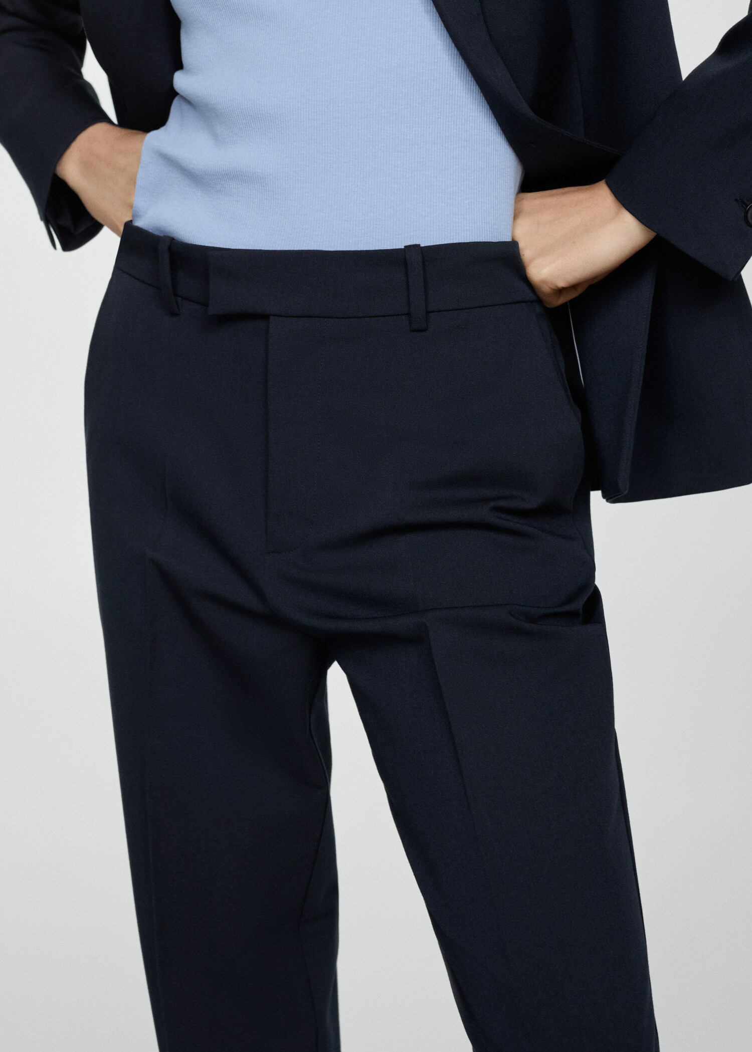 Straight suit trousers - Details of the article 1