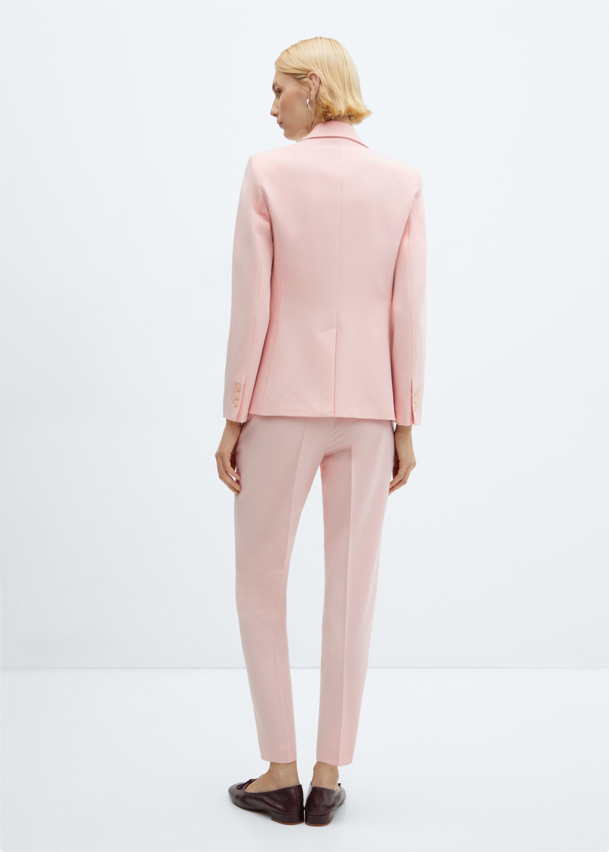 Straight suit trousers - Reverse of the article